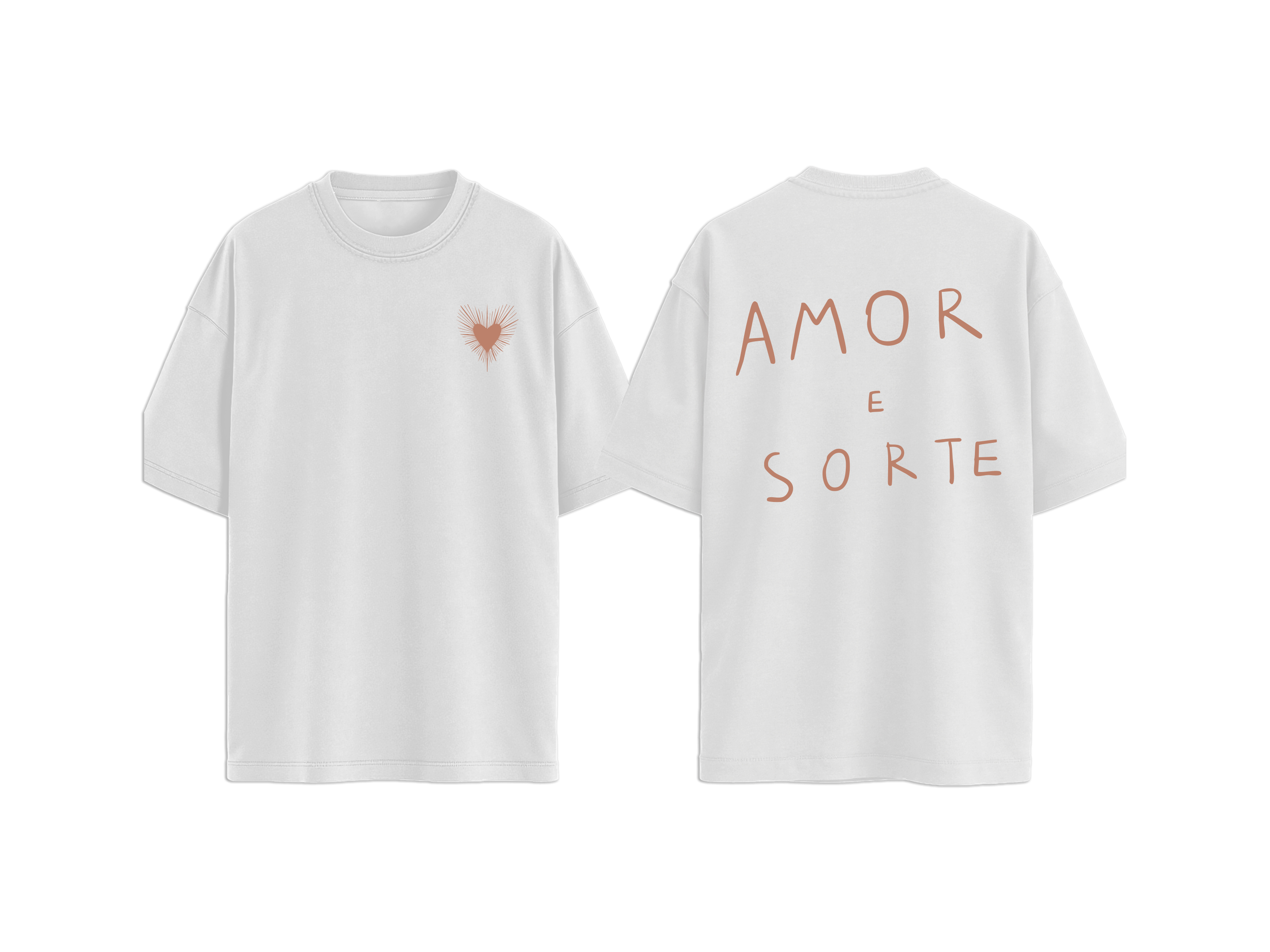 T-shirt AMMOR E SORTE (gold)
