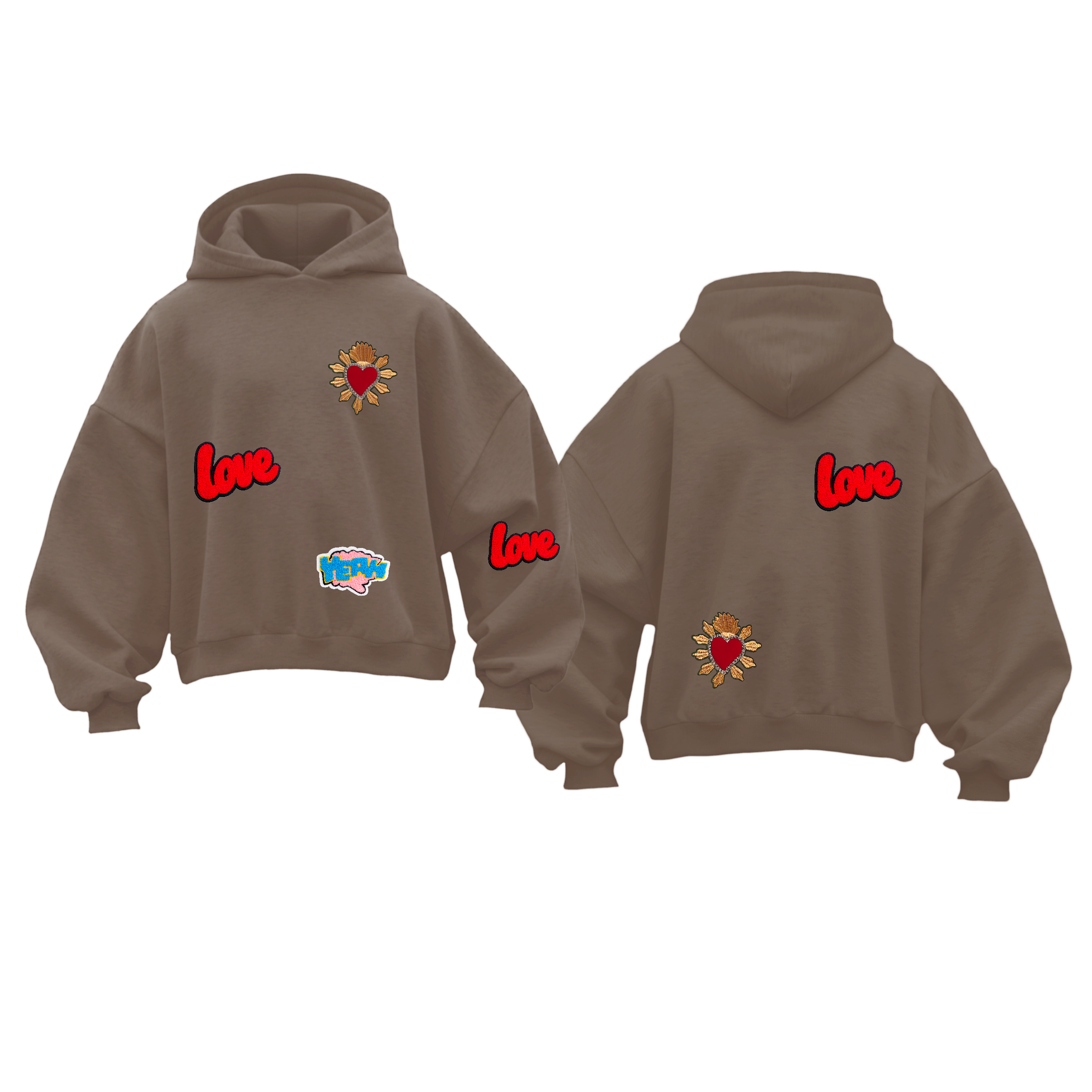 FELPA CORTA LIMITED EDITION PATCH LOVE