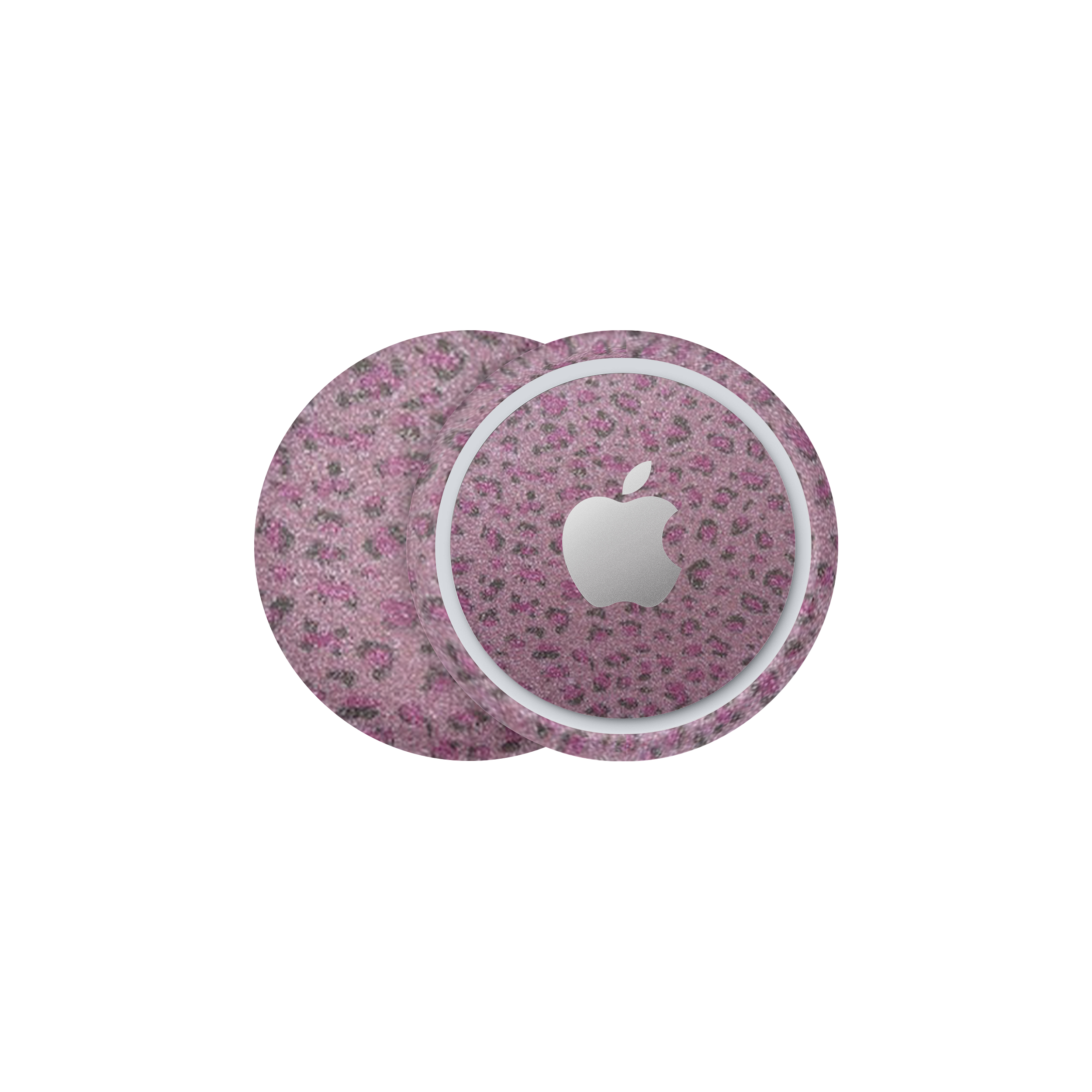 SKIN AIRTAG GLITTER ROSA LEOPARD
