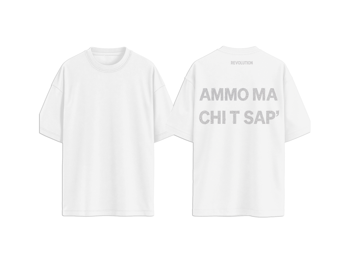 T-SHIRT REGULAR STRASS AMMO MA CHI T SAPE&