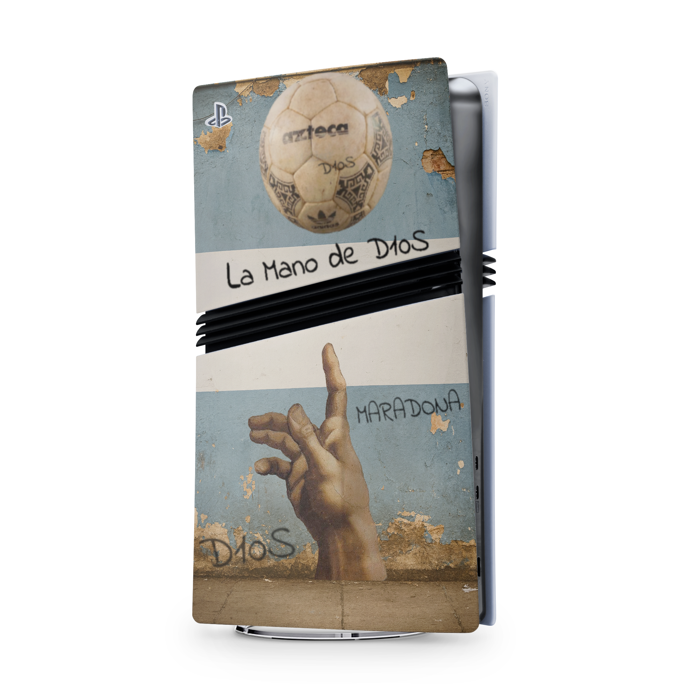 SKIN PLAYSTATION LA MANO DE D10S