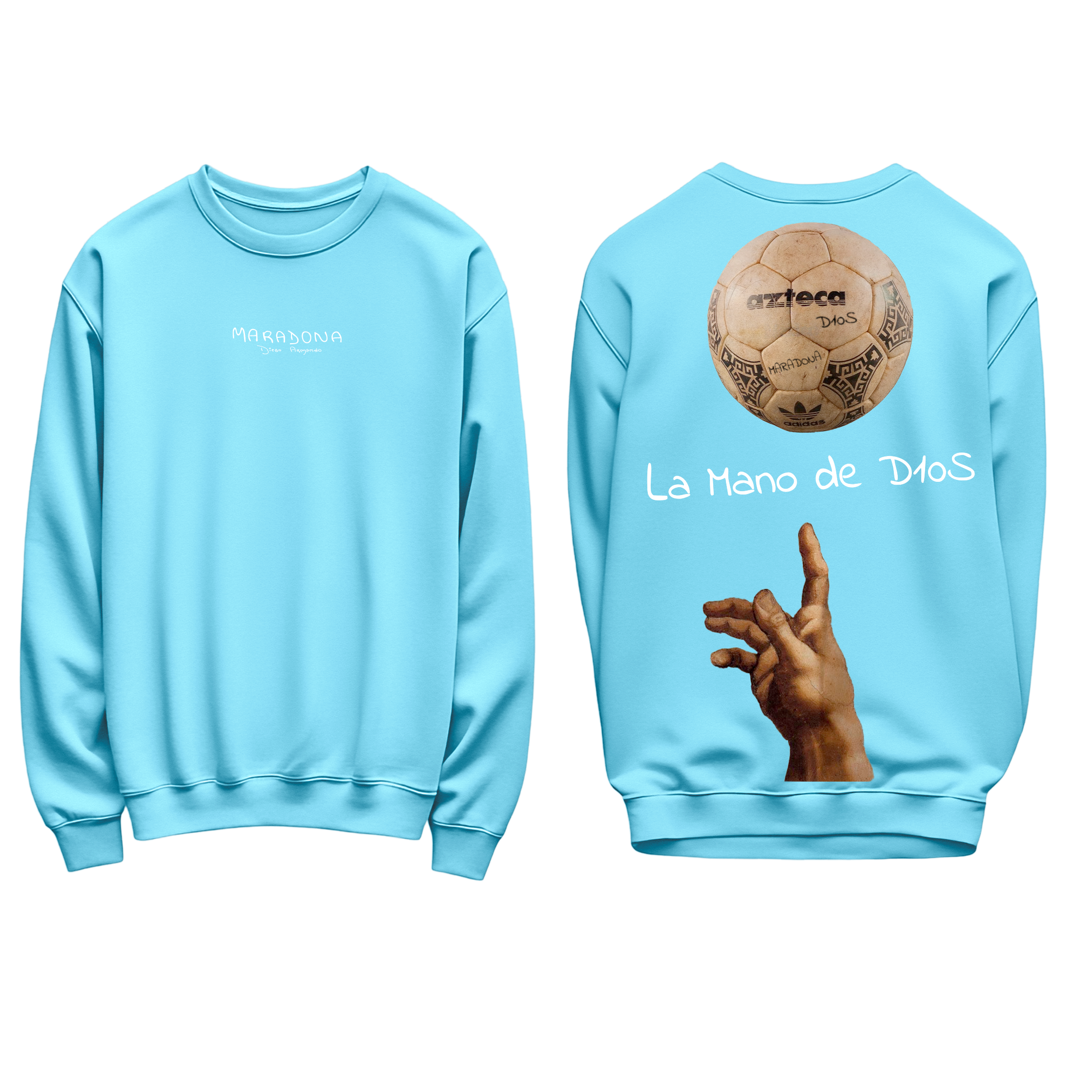 FELPA REGOLARE LA MANO DE D10S