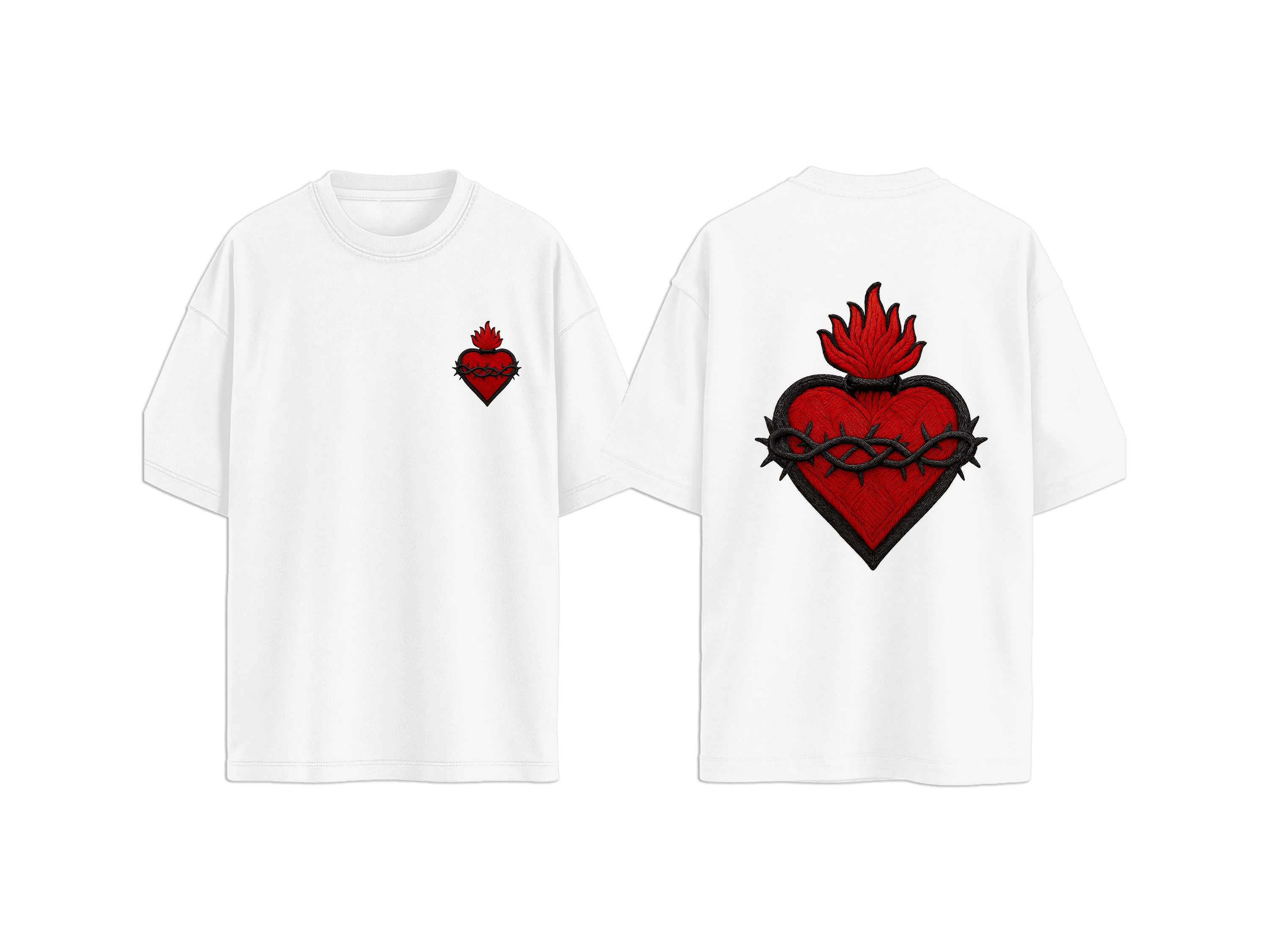T-SHIRT CUORE SACRO
