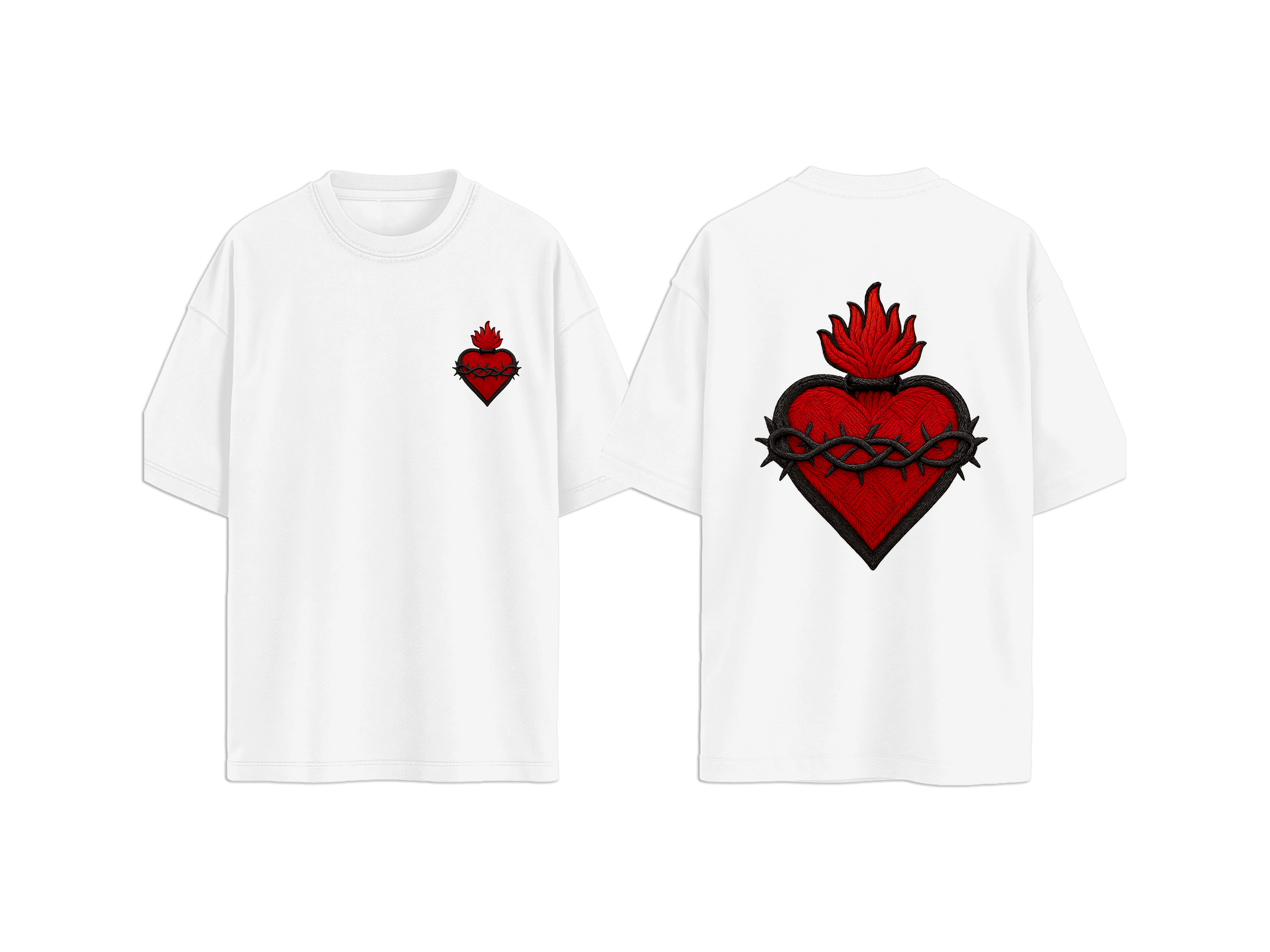 T-SHIRT CUORE SACRO