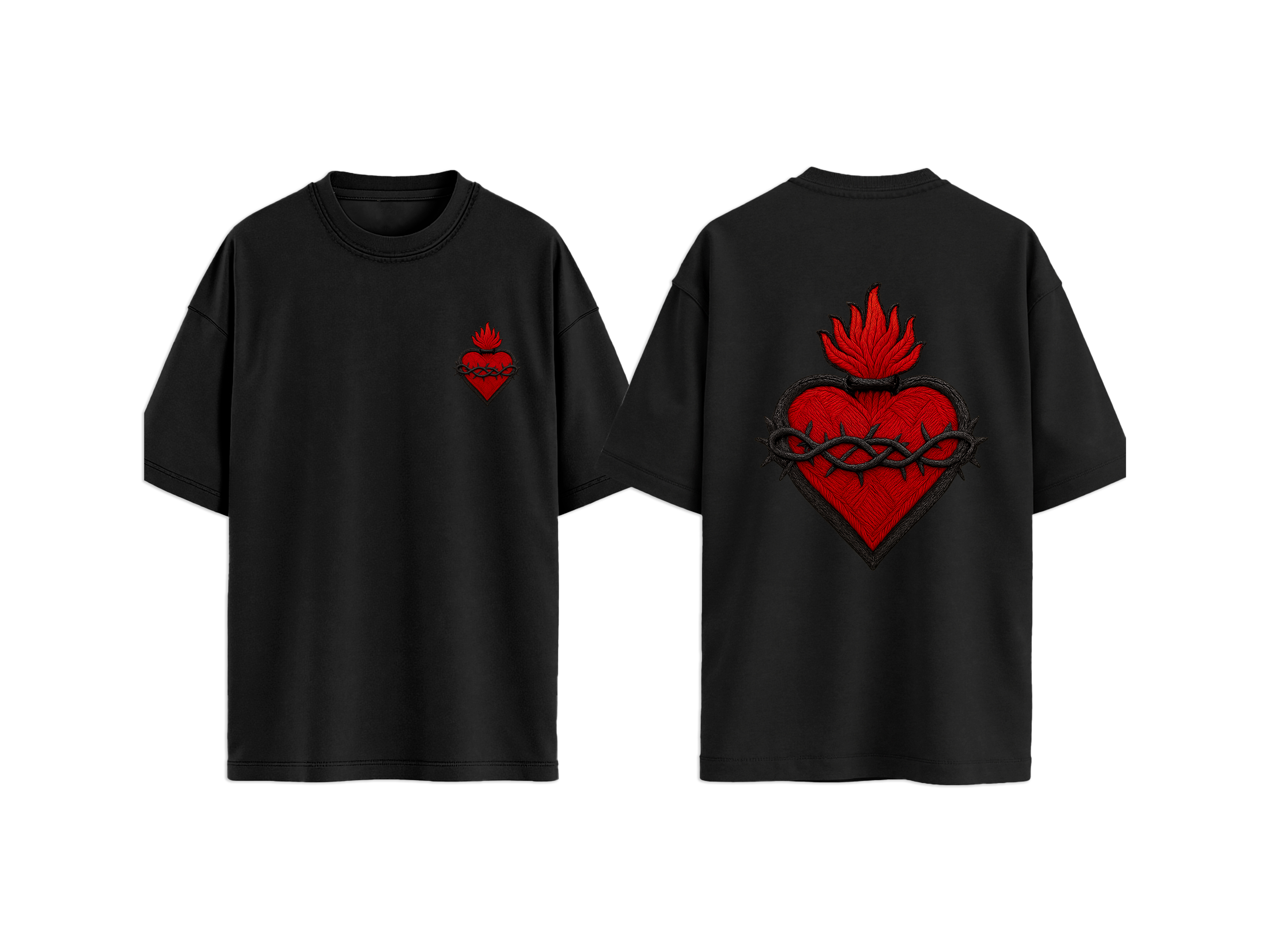 T-SHIRT CUORE SACRO
