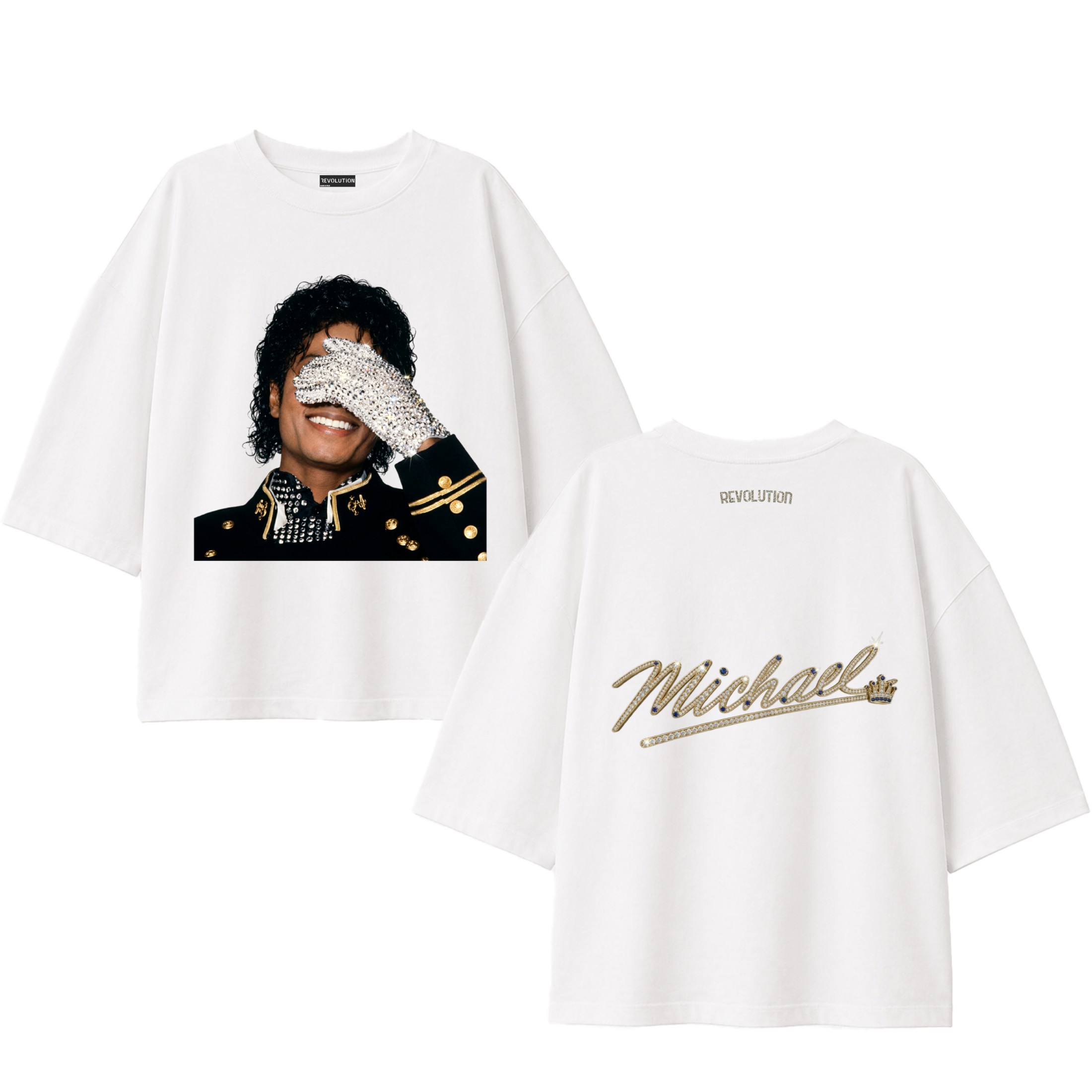 T-SHIRT SUPER OVER SIZE REVOLUTION MICHAEL JACKSON
