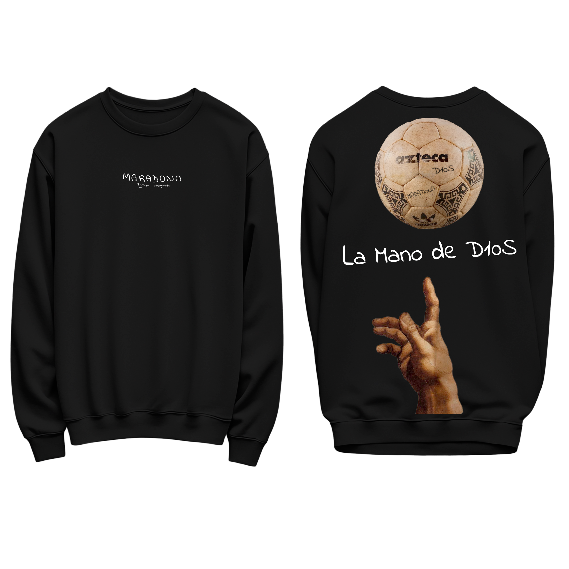 FELPA REGOLARE LA MANO DE D10S