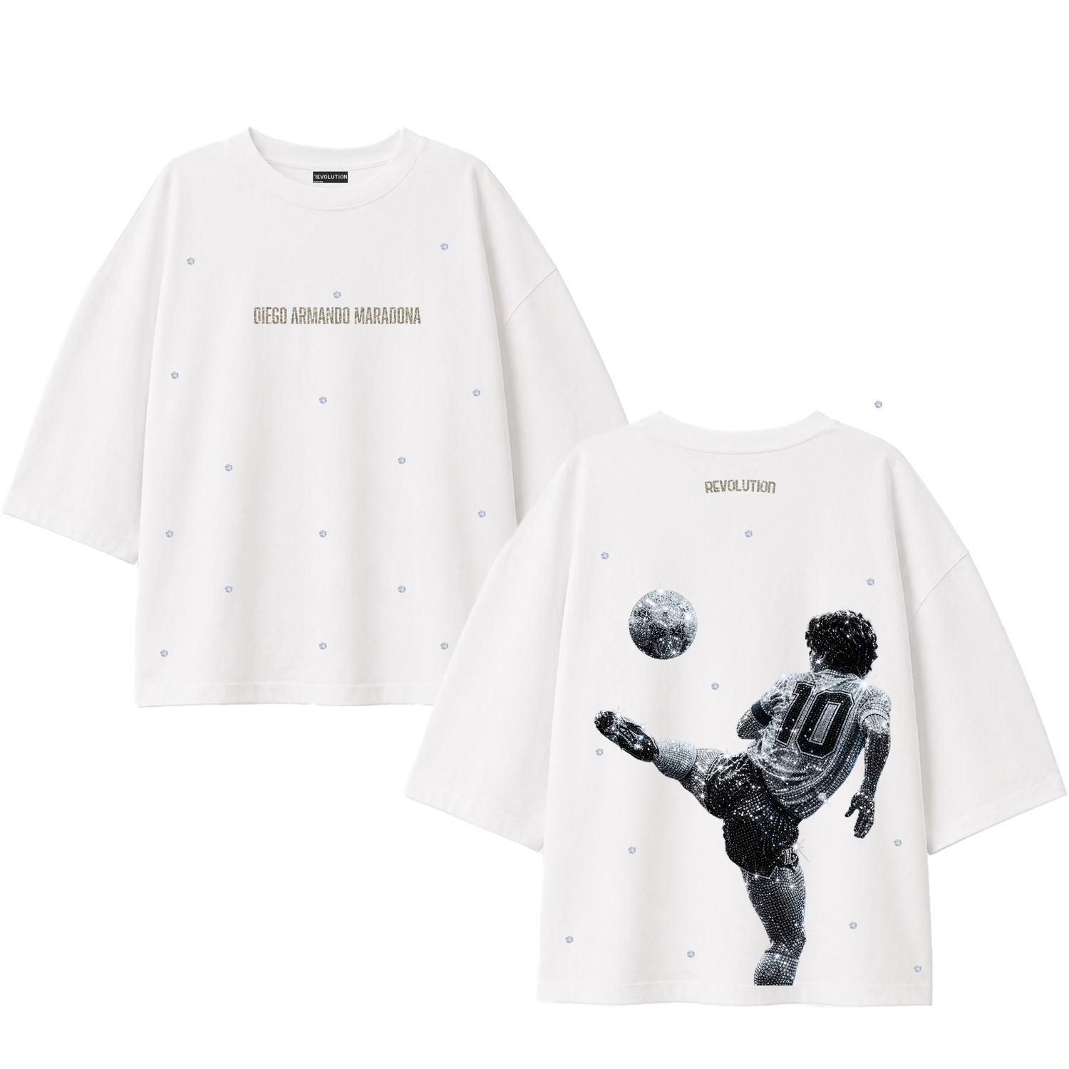 T-SHIRT OVER SIZE REVOLUTION  MARADONA LEGEND