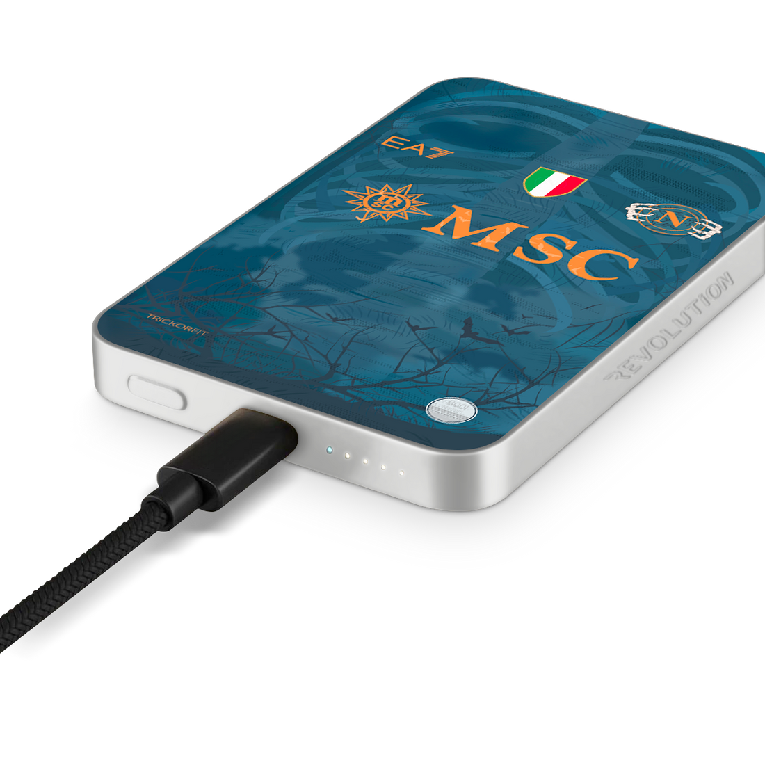 POWER BANK SILVER  NAPOLI HALLOWEEN