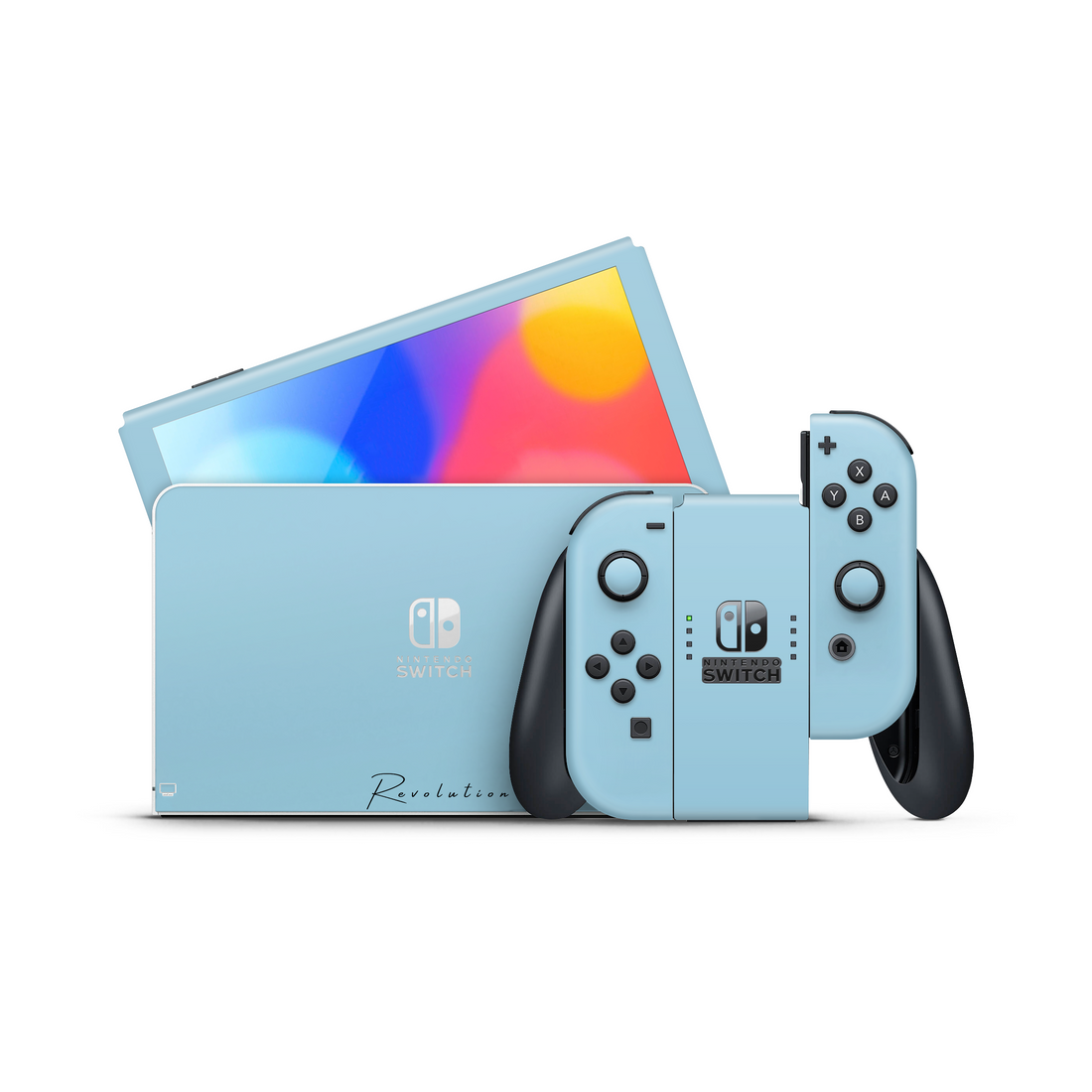 SKIN NINTENDO SWITCH OLED AZZURRO