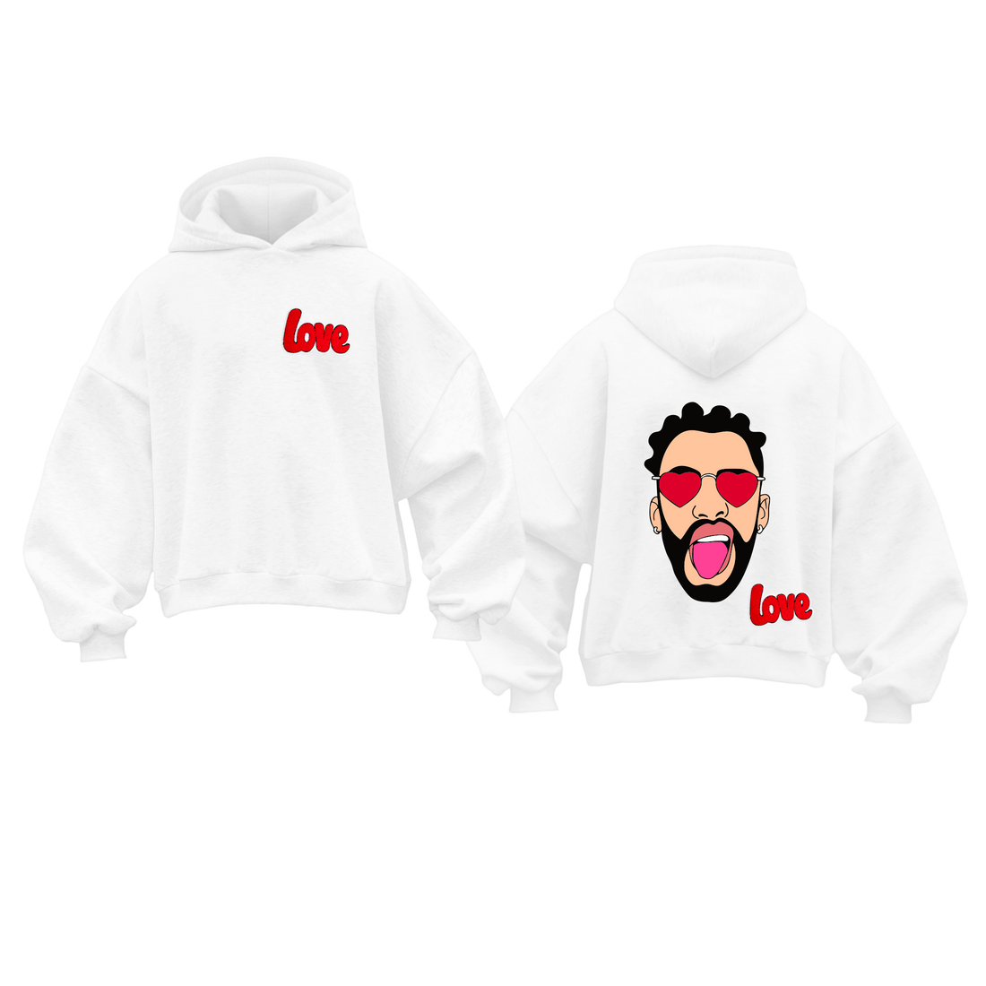 FELPA CORTA LIMITED EDITION  BAD BUNNY LOVE
