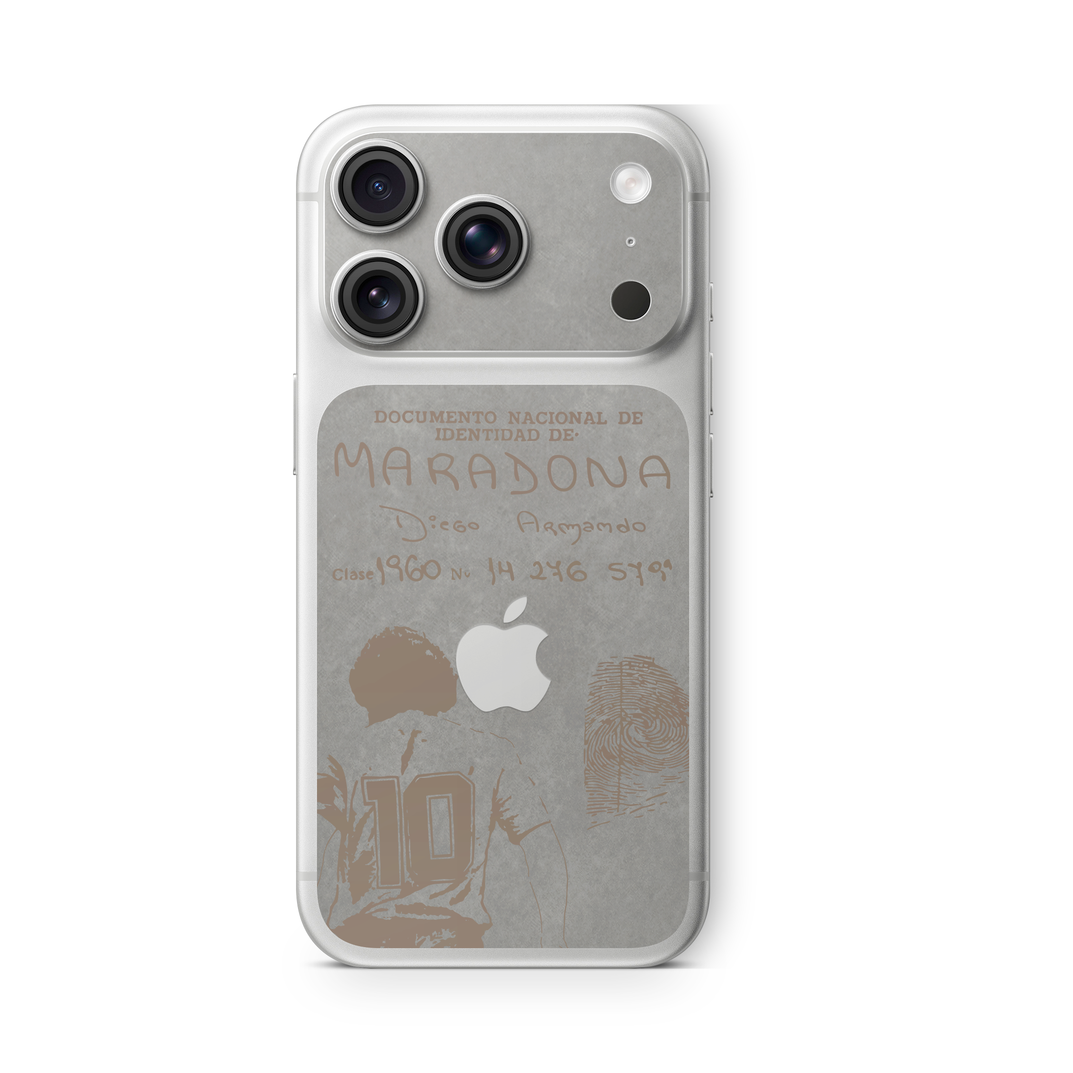 SKIN SOLO BACK SILVER VELLUTO DOCUMENTO DIEGO