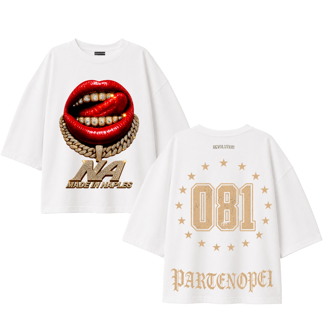 T-SHIRT SUPER OVER SIZE REVOLUTION  PARTENOPEI 081
