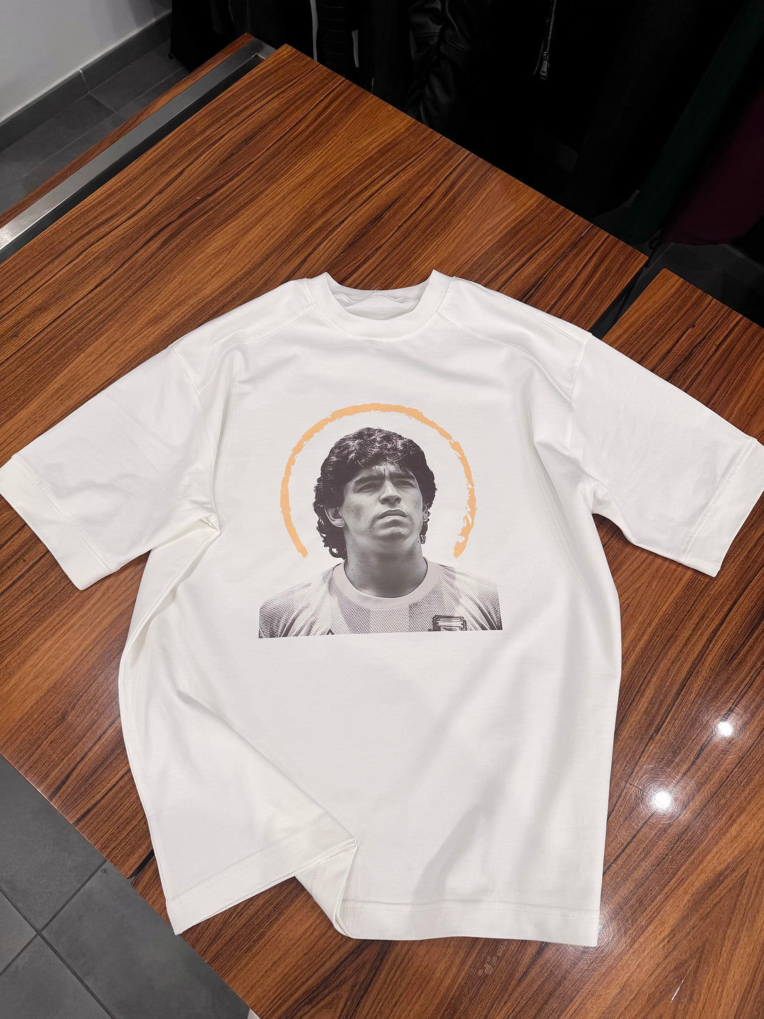 T-shirt over size bianco MARADONA