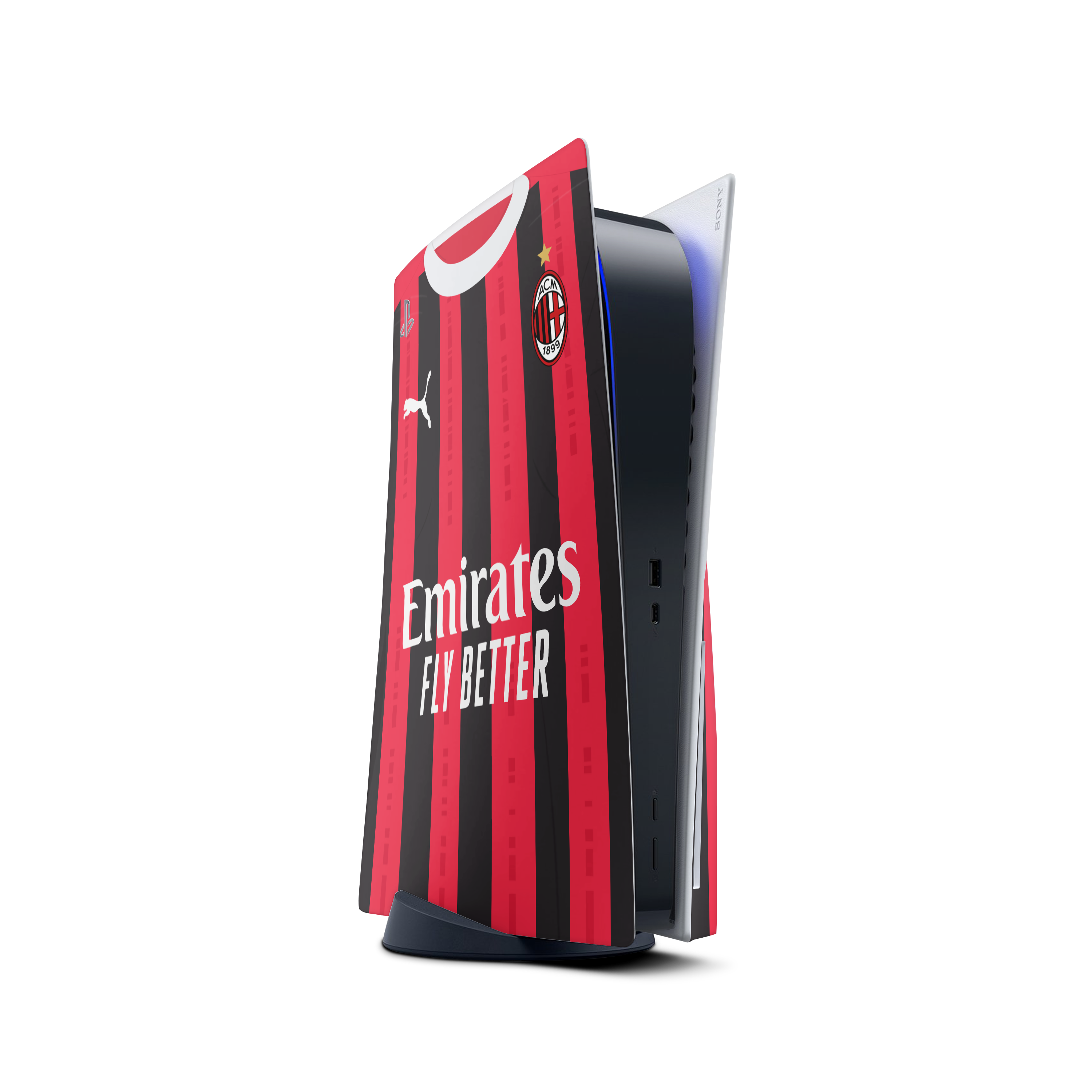 SKIN PLAYSTATION 5  MAGLIA ROSSONERO