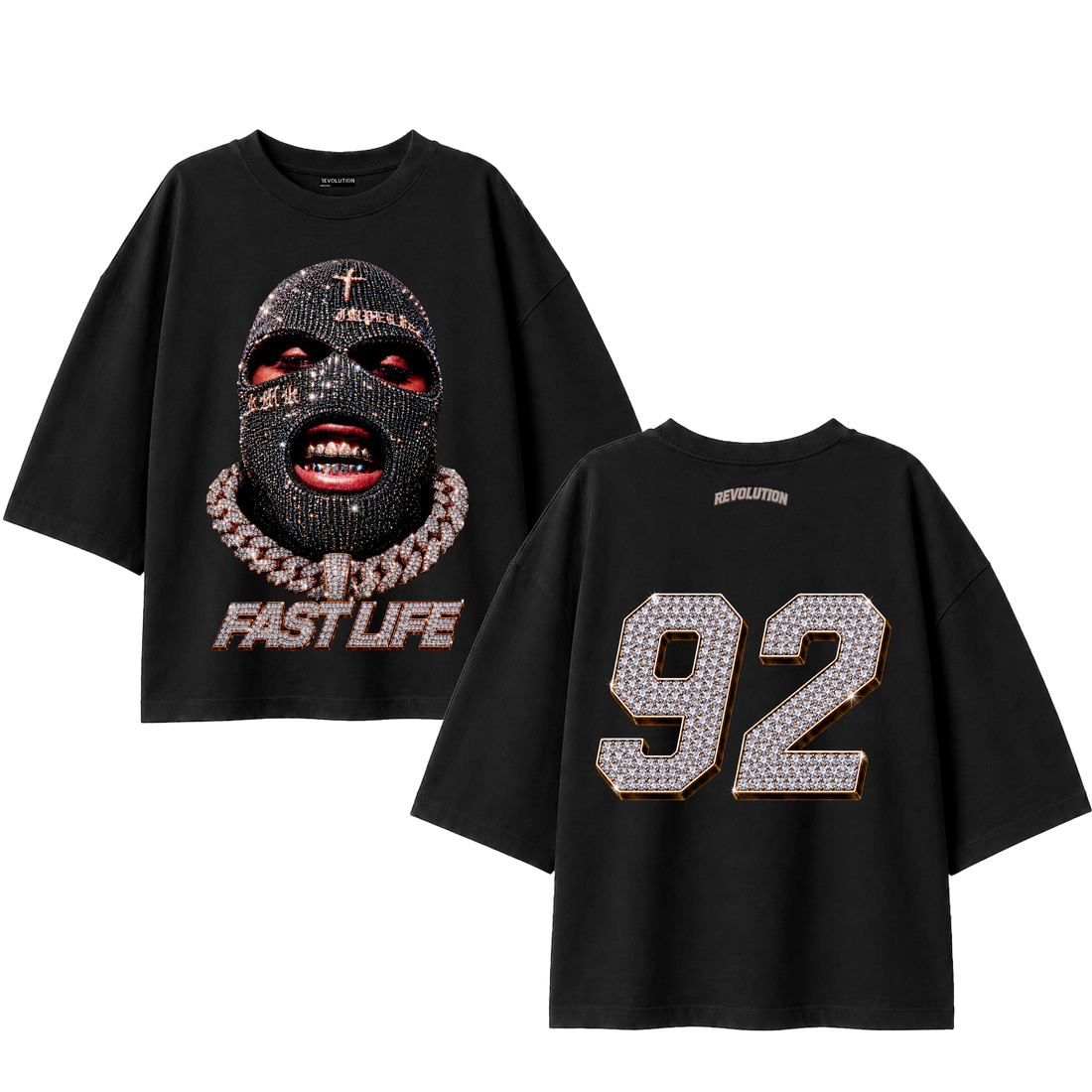 T-SHIRT SUPER OVER SIZE REVOLUTION FAST LIFE