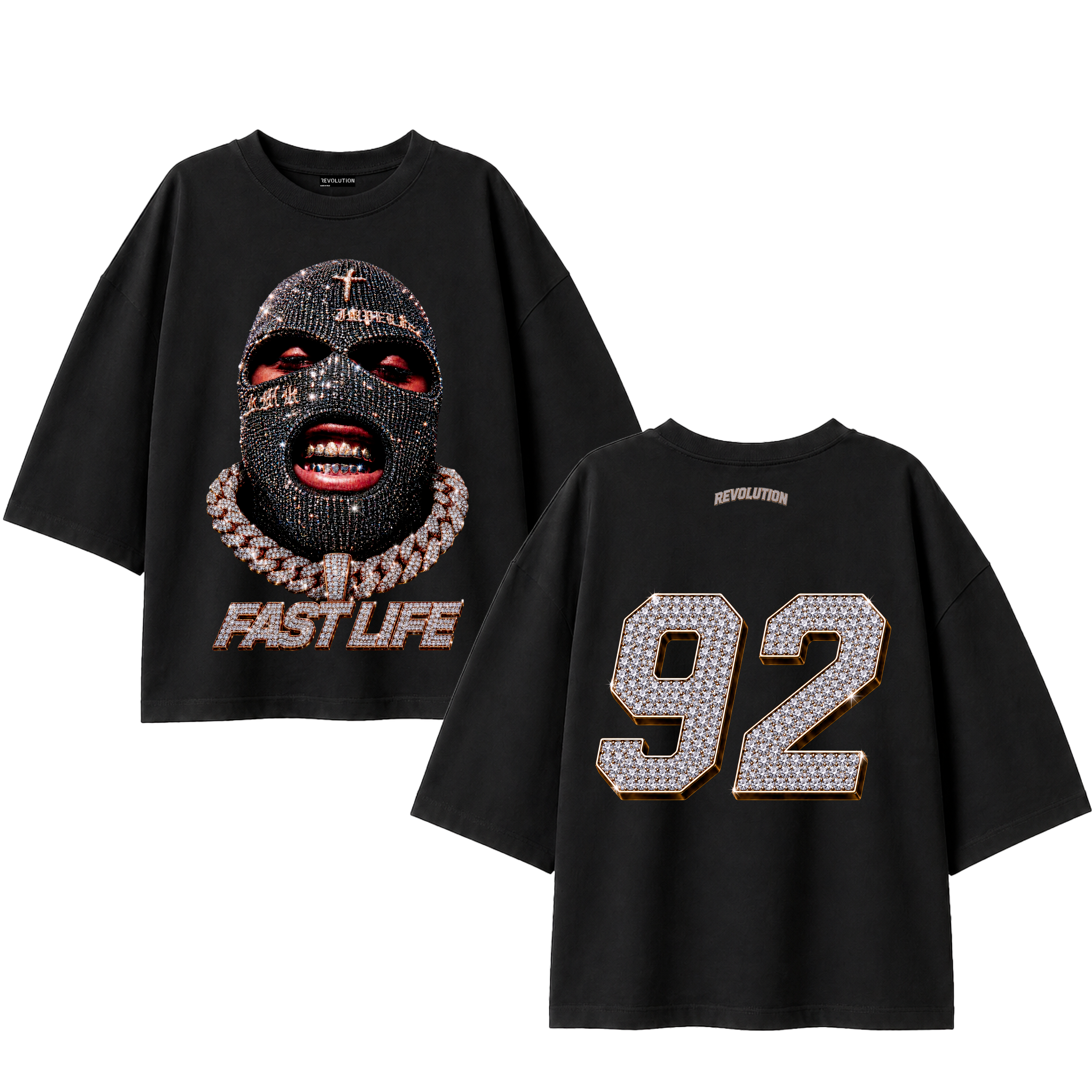 T-SHIRT SUPER OVER SIZE REVOLUTION FAST LIFE
