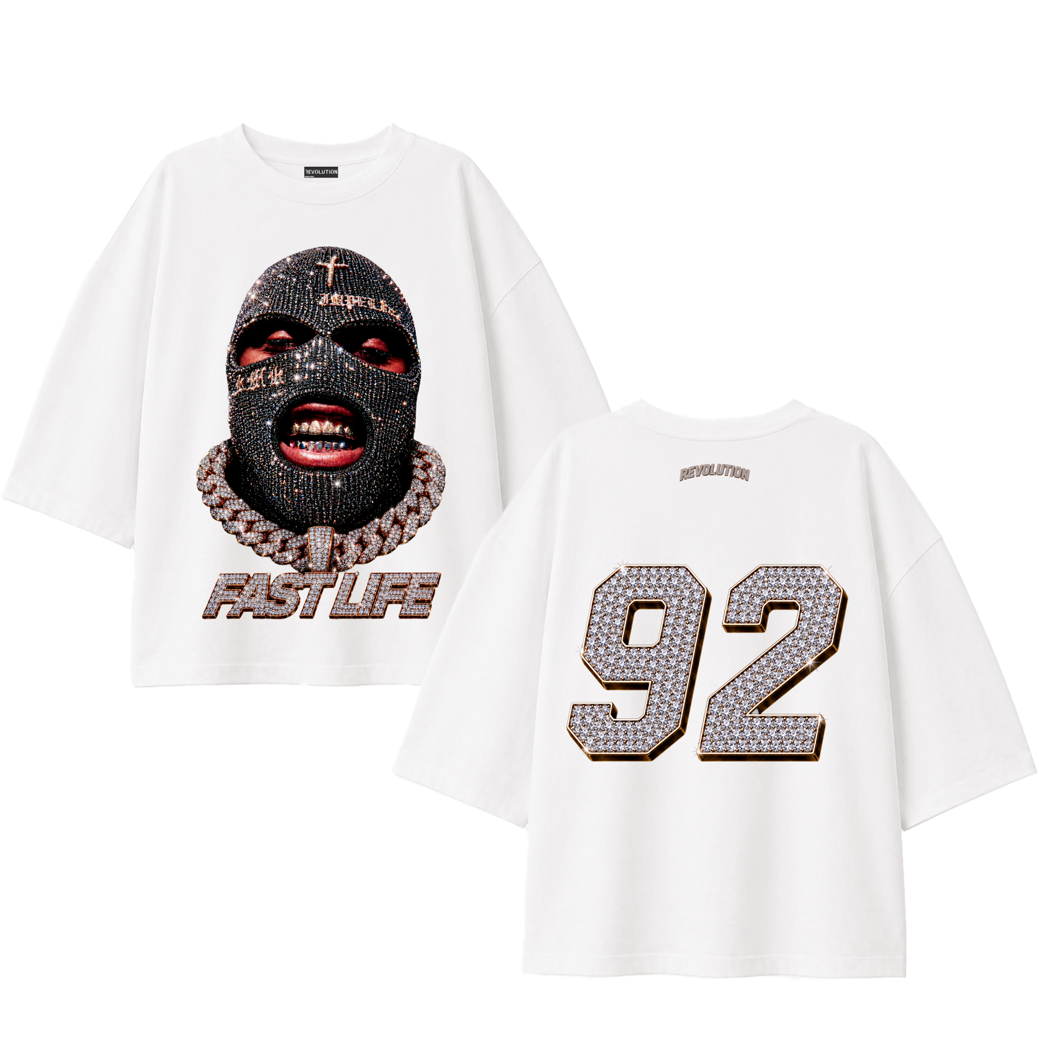 T-SHIRT SUPER OVER SIZE REVOLUTION FAST LIFE