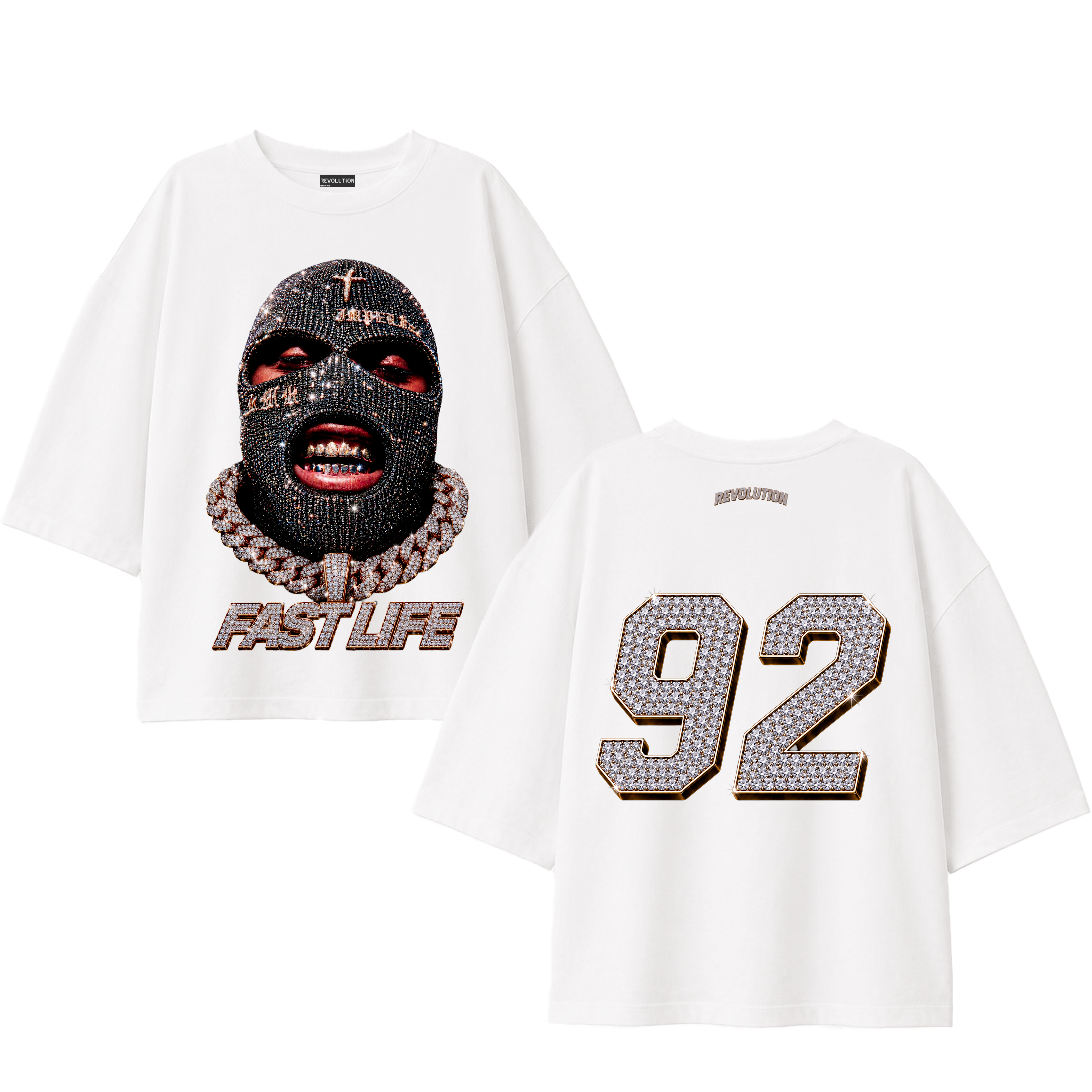 T-SHIRT SUPER OVER SIZE REVOLUTION FAST LIFE