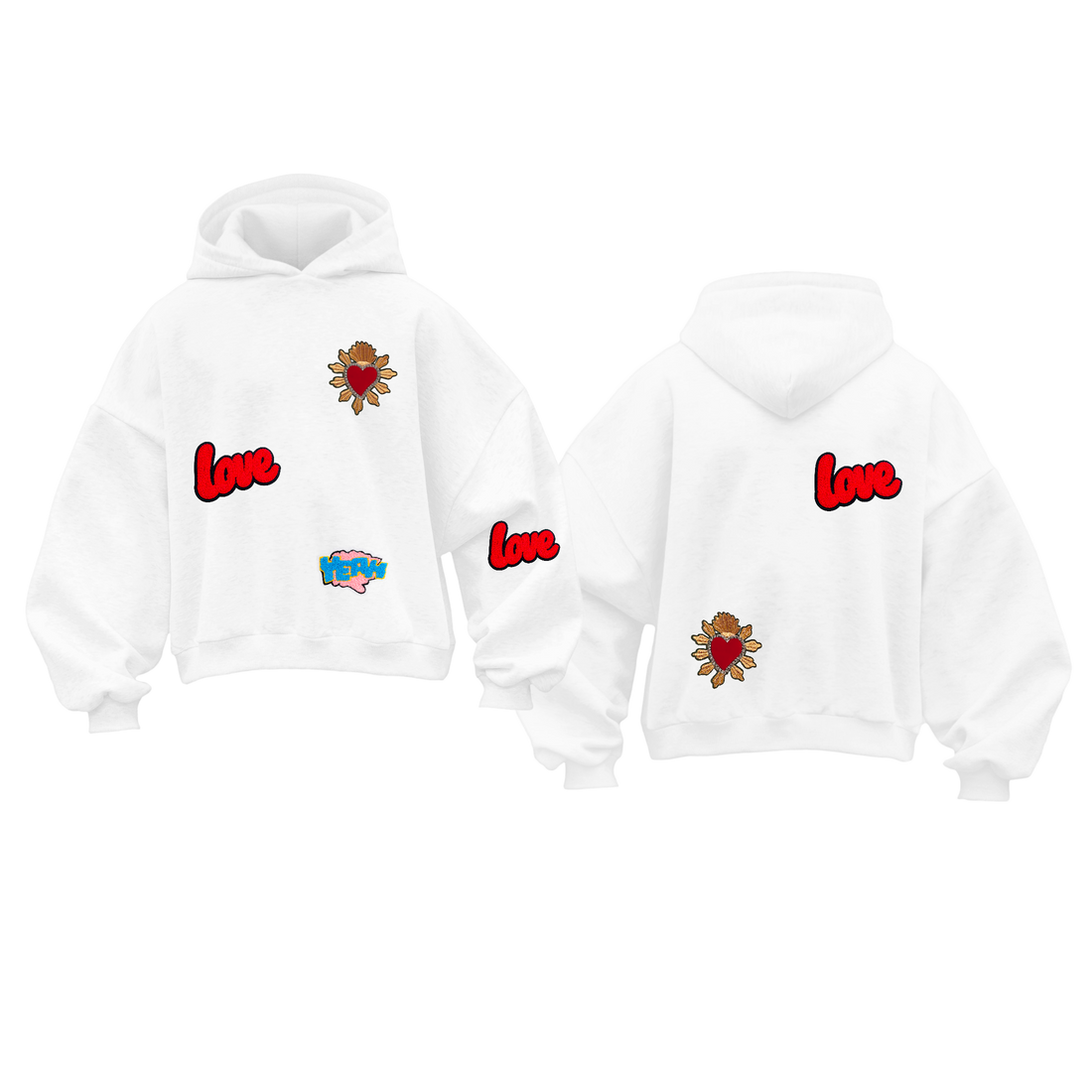 FELPA CORTA LIMITED EDITION PATCH LOVE
