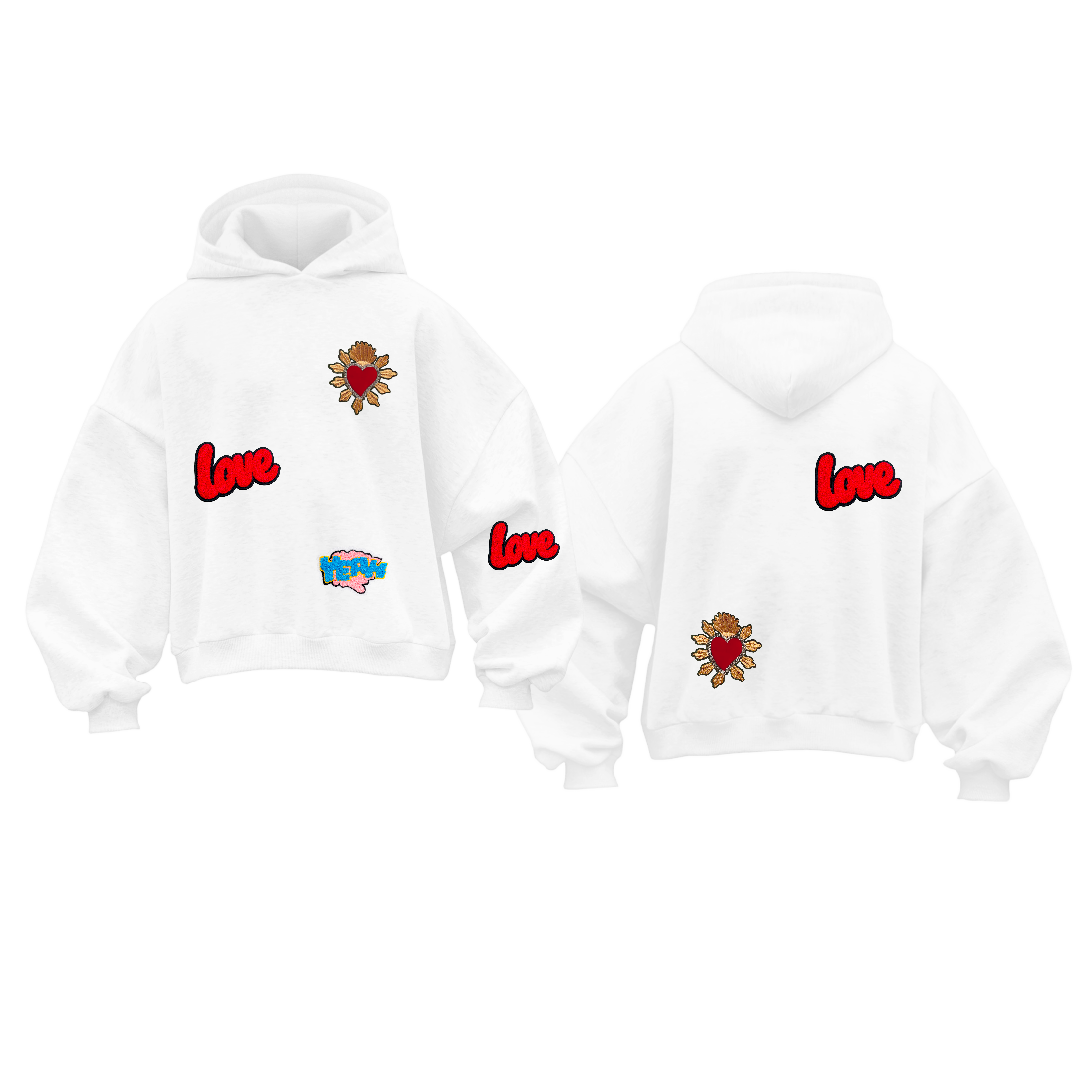 FELPA CORTA LIMITED EDITION PATCH LOVE