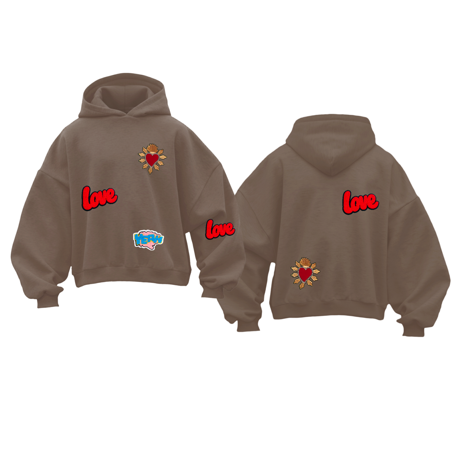 FELPA CORTA LIMITED EDITION PATCH LOVE