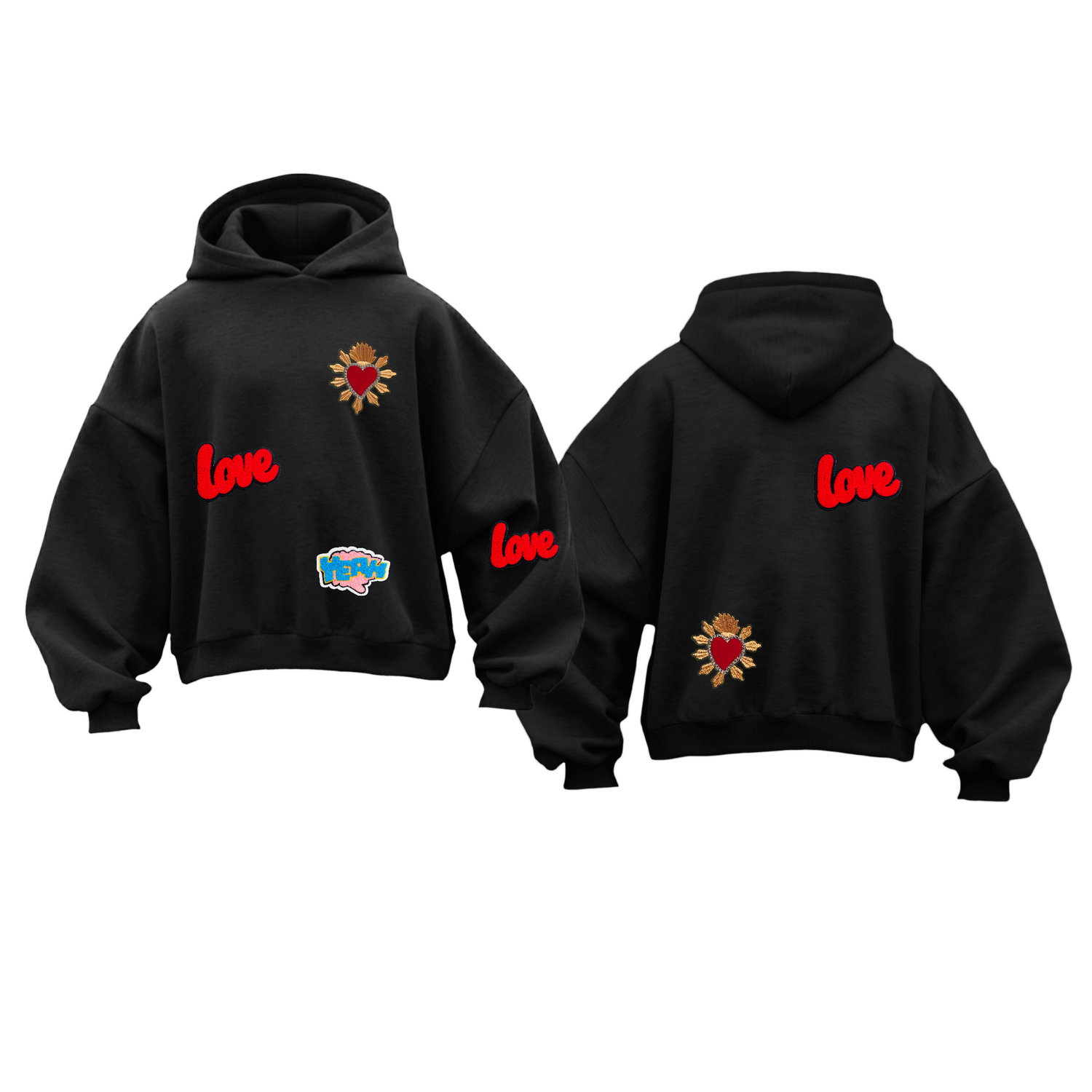 FELPA CORTA LIMITED EDITION PATCH LOVE