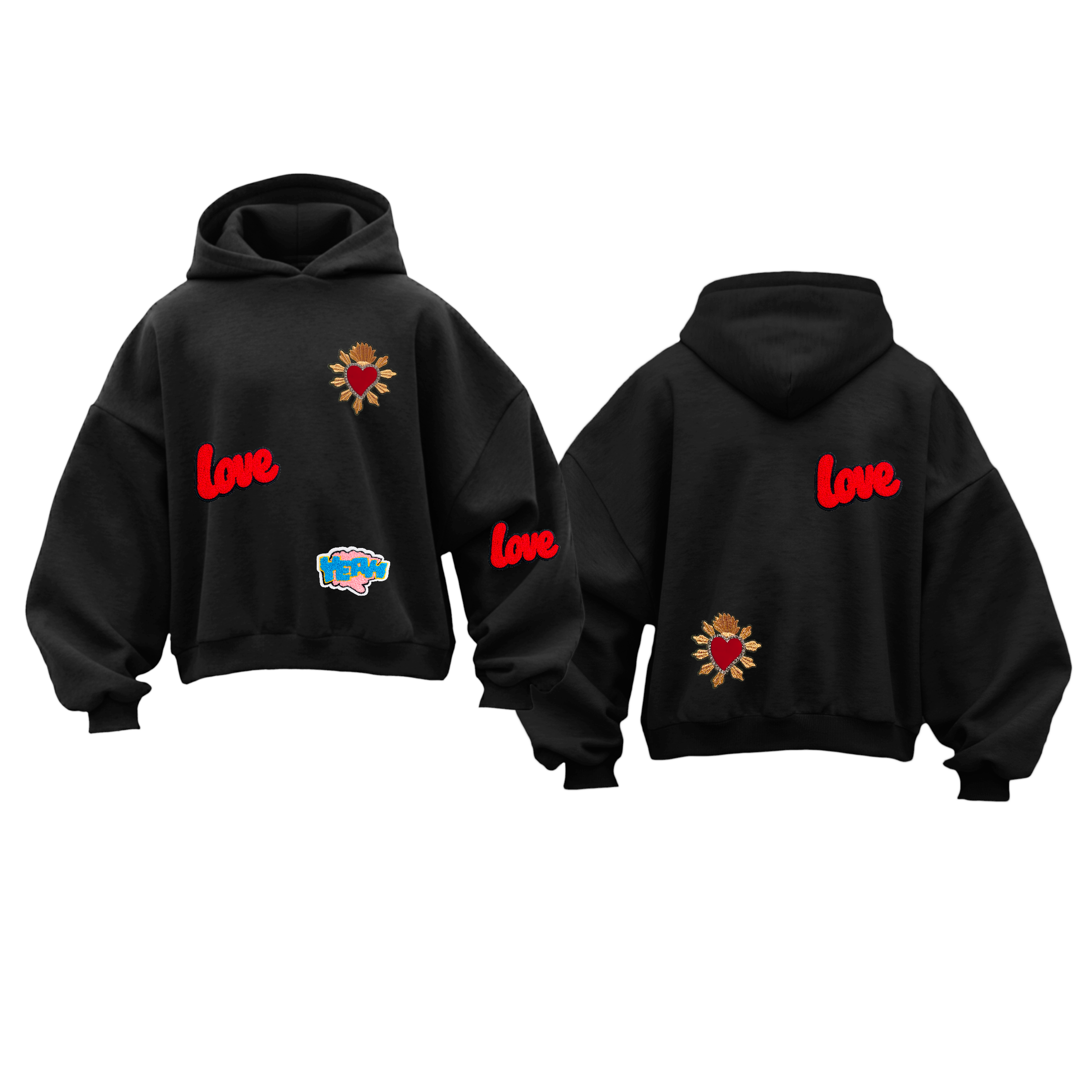FELPA CORTA LIMITED EDITION PATCH LOVE
