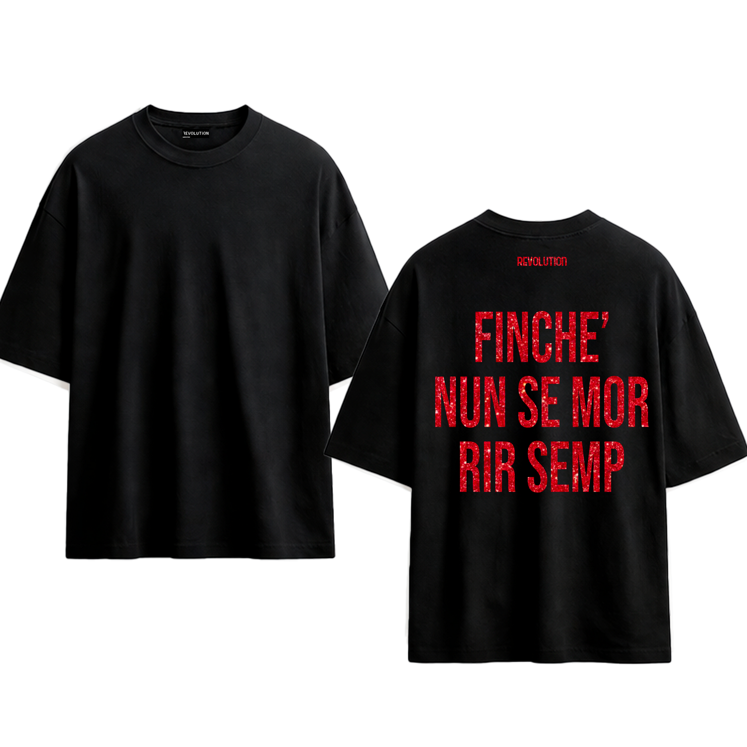 T-SHIRT REGULAR  FINCHE NUN SE MOR RIR SEMP
