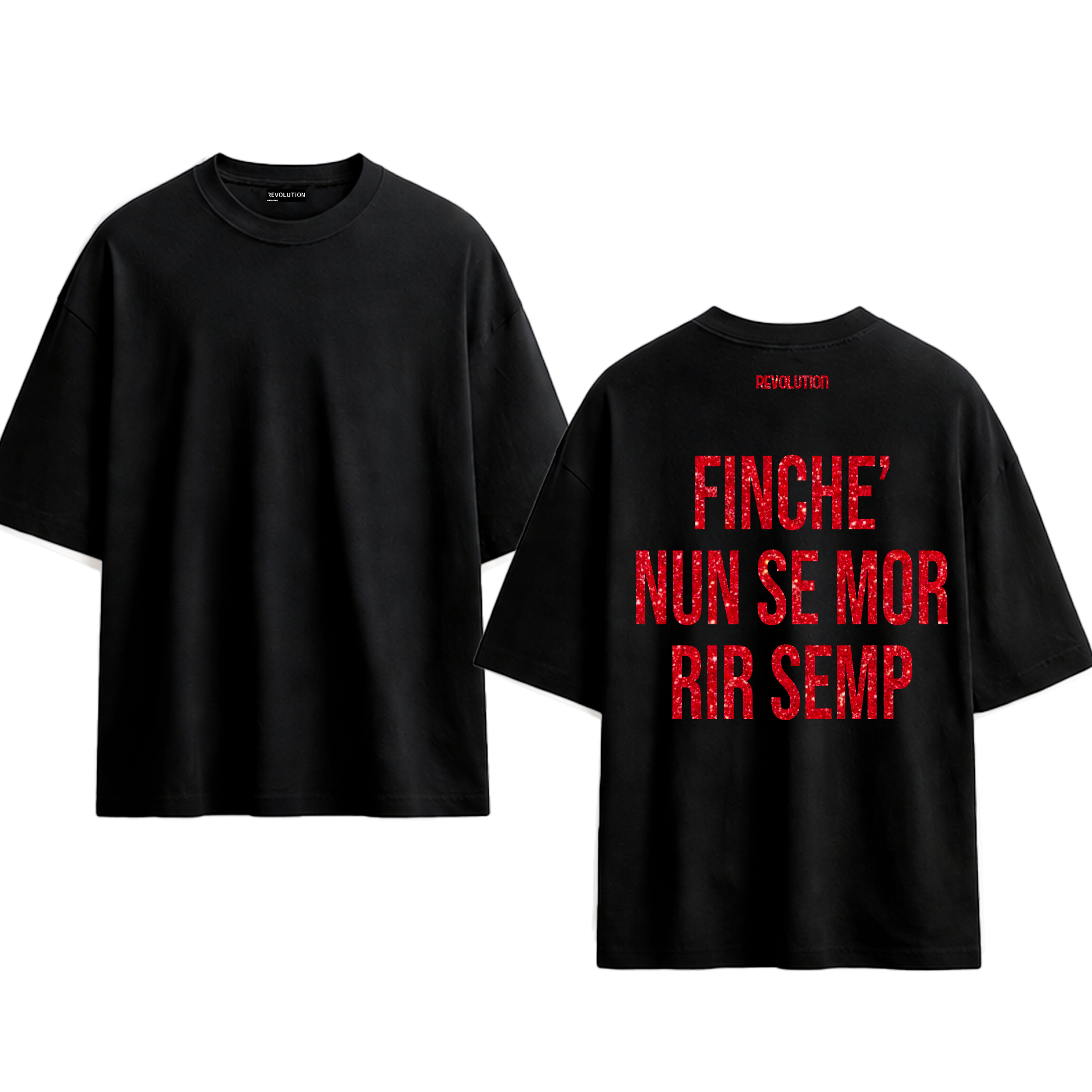 T-SHIRT REGULAR  FINCHE NUN SE MOR RIR SEMP