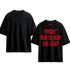 T-SHIRT REGULAR FINCHE NUN SE MOR RIR SEMP GLITTER ROSSO - Revolutionofficial