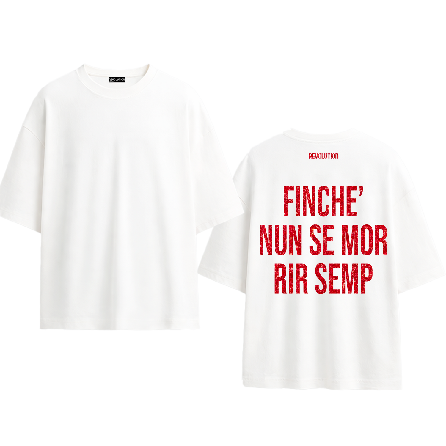 T-SHIRT REGULAR  FINCHE NUN SE MOR RIR SEMP