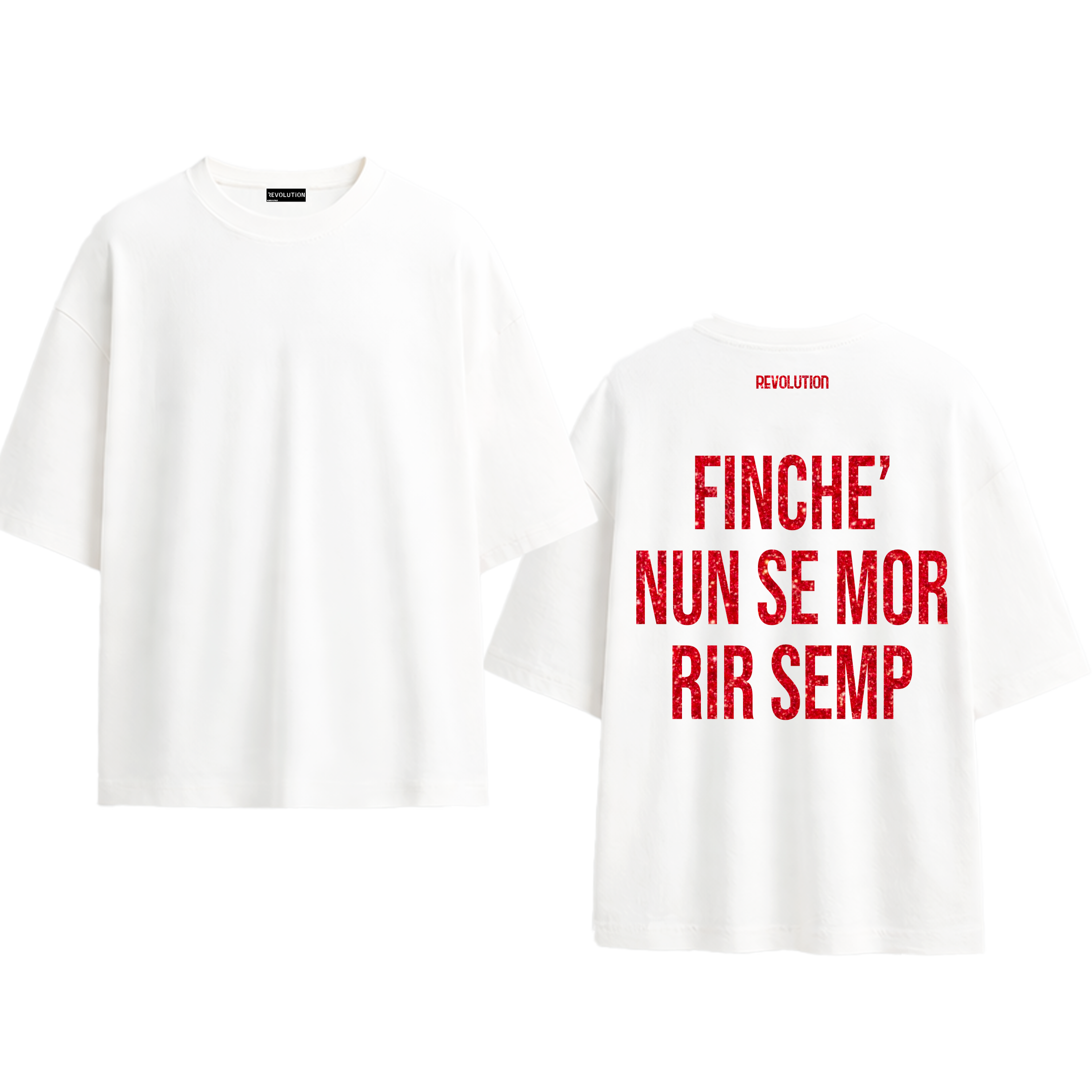 T-SHIRT REGULAR  FINCHE NUN SE MOR RIR SEMP
