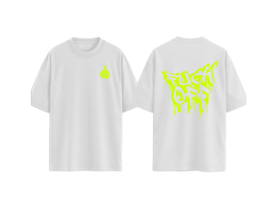 T-shirt  FUCKOFF GIALLO FLUO