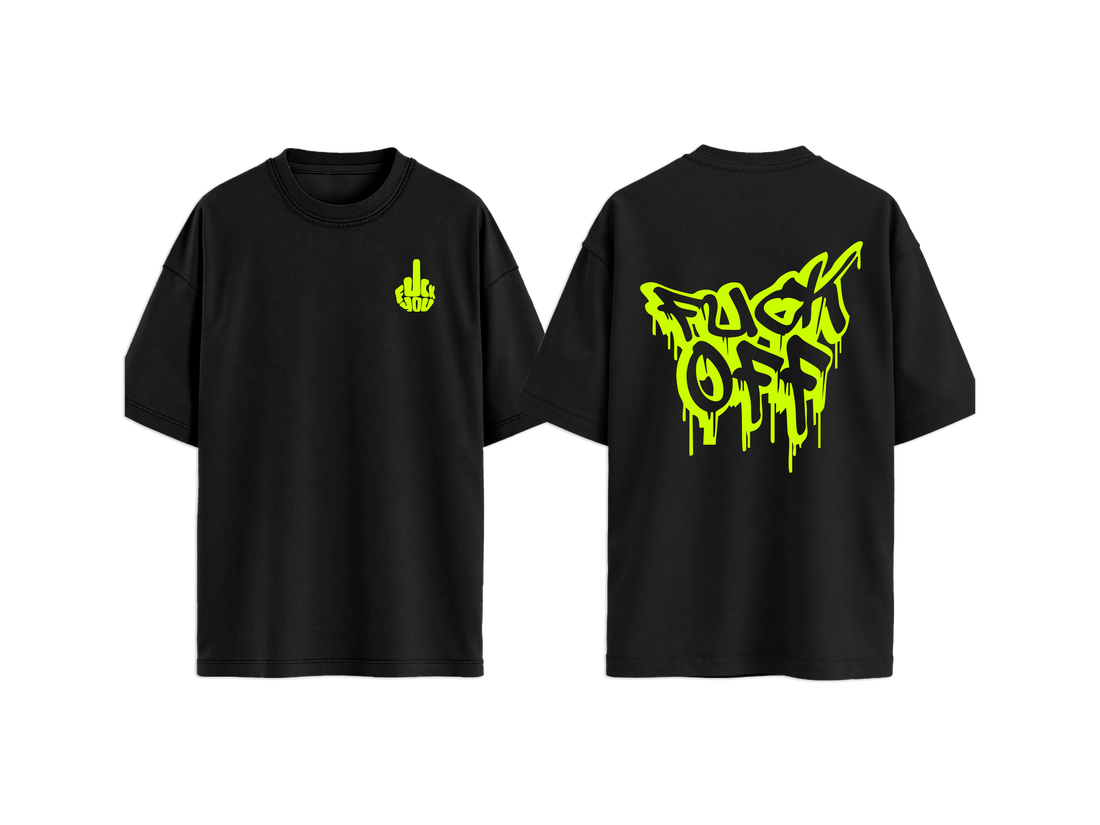 T-shirt  FUCKOFF GIALLO FLUO