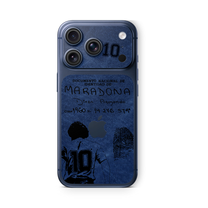 SKIN SOLO BACK BLU VELLUTO DOCUMENTO DIEGO
