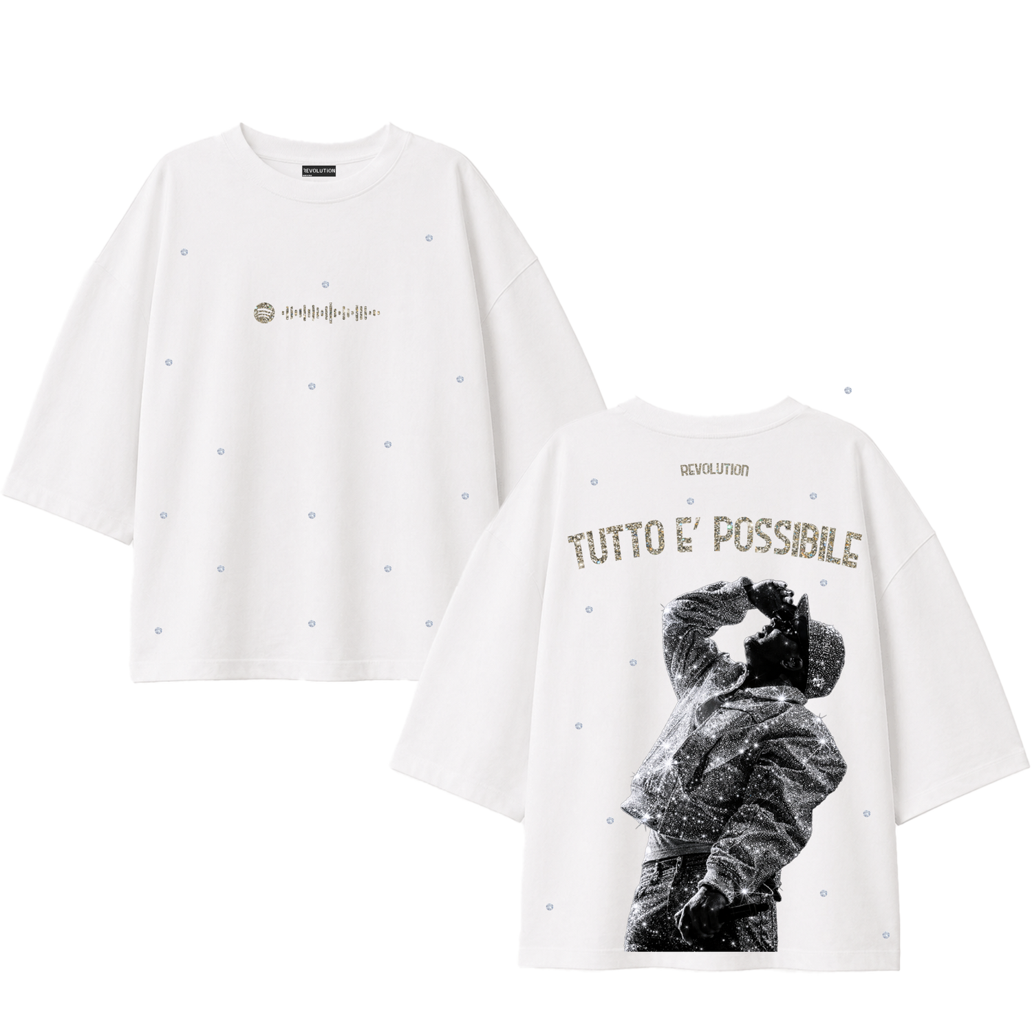 T-SHIRT OVER SIZE REVOLUTION TUTTO E&