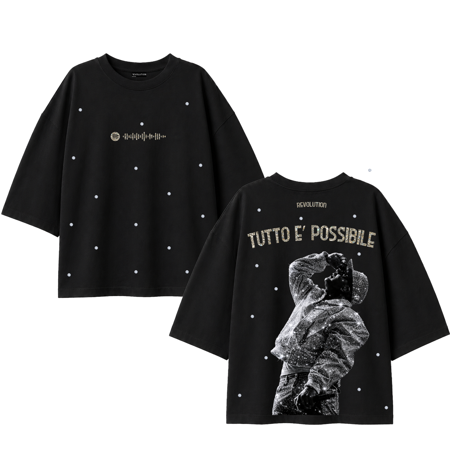 T-SHIRT OVER SIZE REVOLUTION TUTTO E&