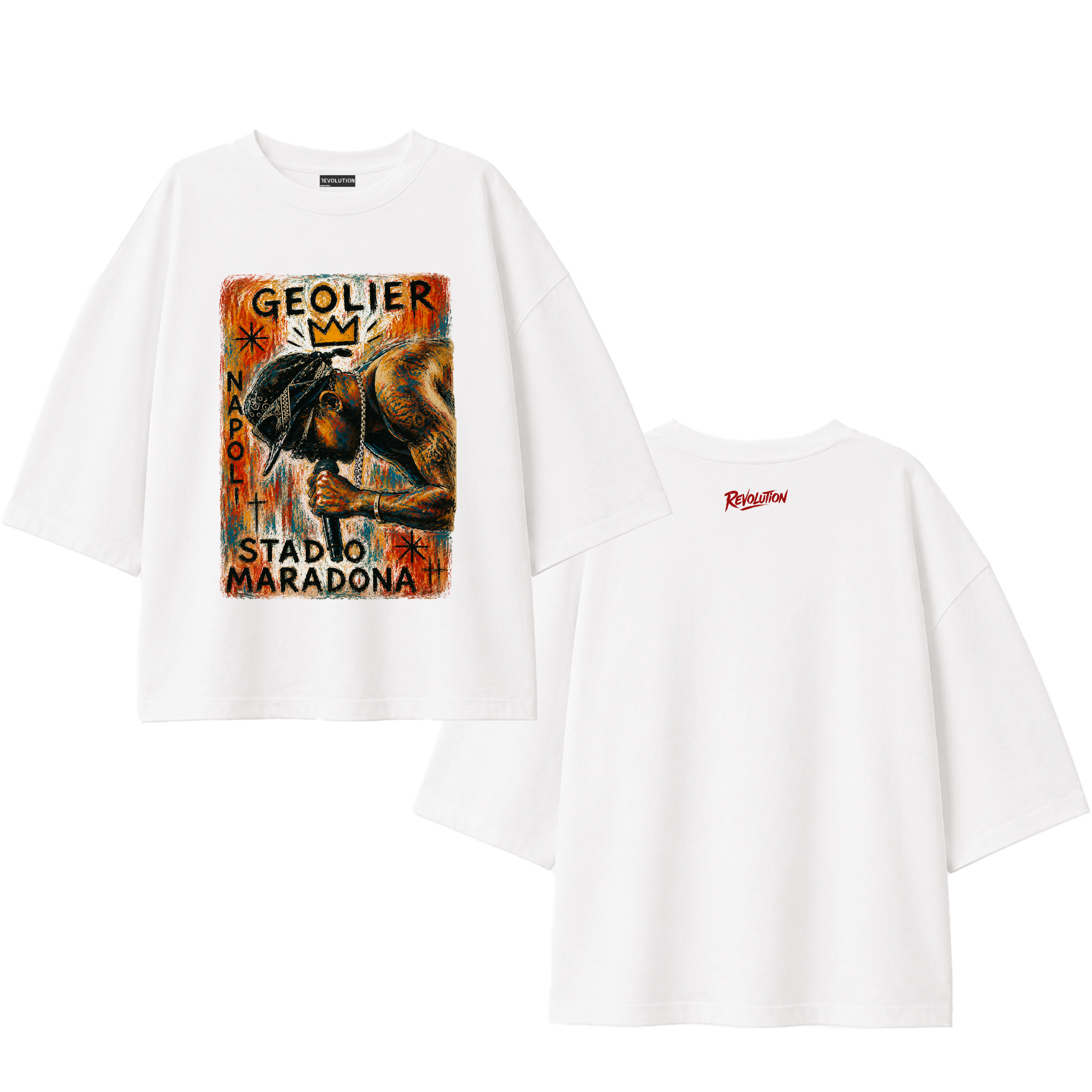 T-SHIRT SUPER OVER SIZE GEOLIER ART