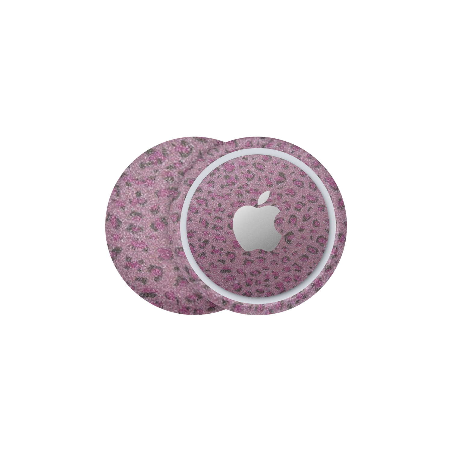 SKIN AIRTAG  GLITTER ROSA LEOPARD