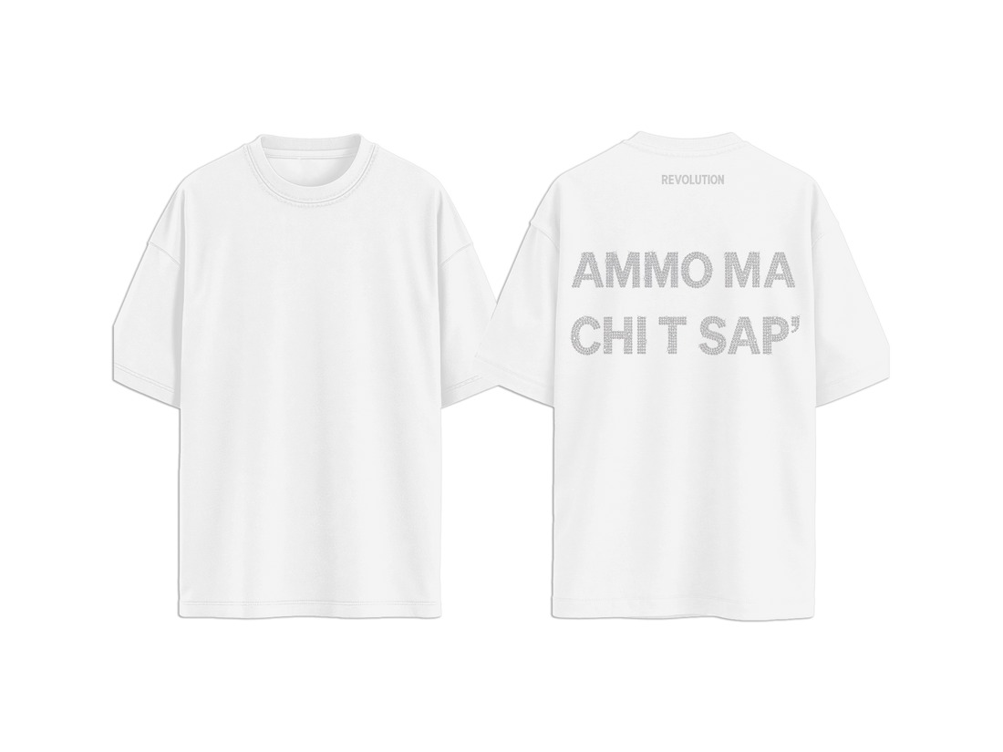 T-SHIRT REGULAR  STRASS AMMO MA CHI T SAPE&