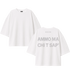 T-SHIRT SUPER OVER SIZE STRASS AMMO MA CHI T SAPE&