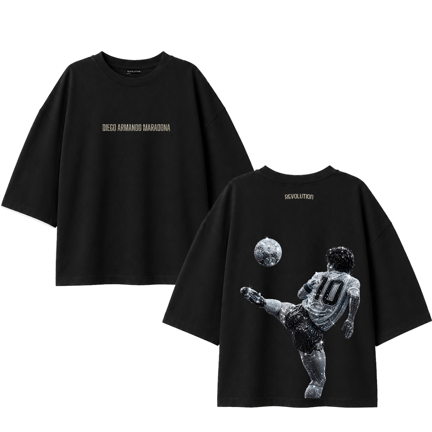 T-SHIRT OVER SIZE REVOLUTION  MARADONA LEGEND