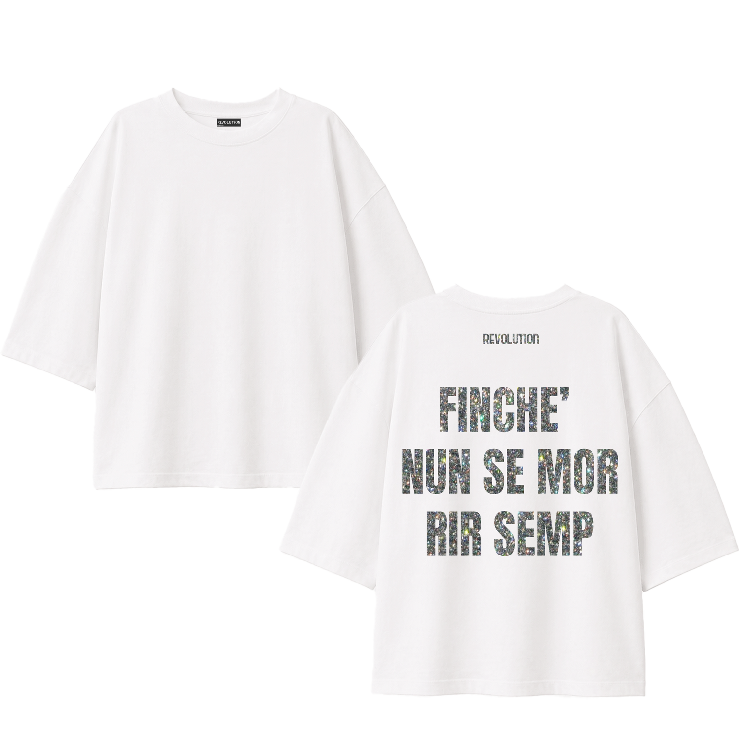 T-SHIRT SUPER OVER SIZE FINCHE NUN SE MOR RIR SEMP MULTICOLOR