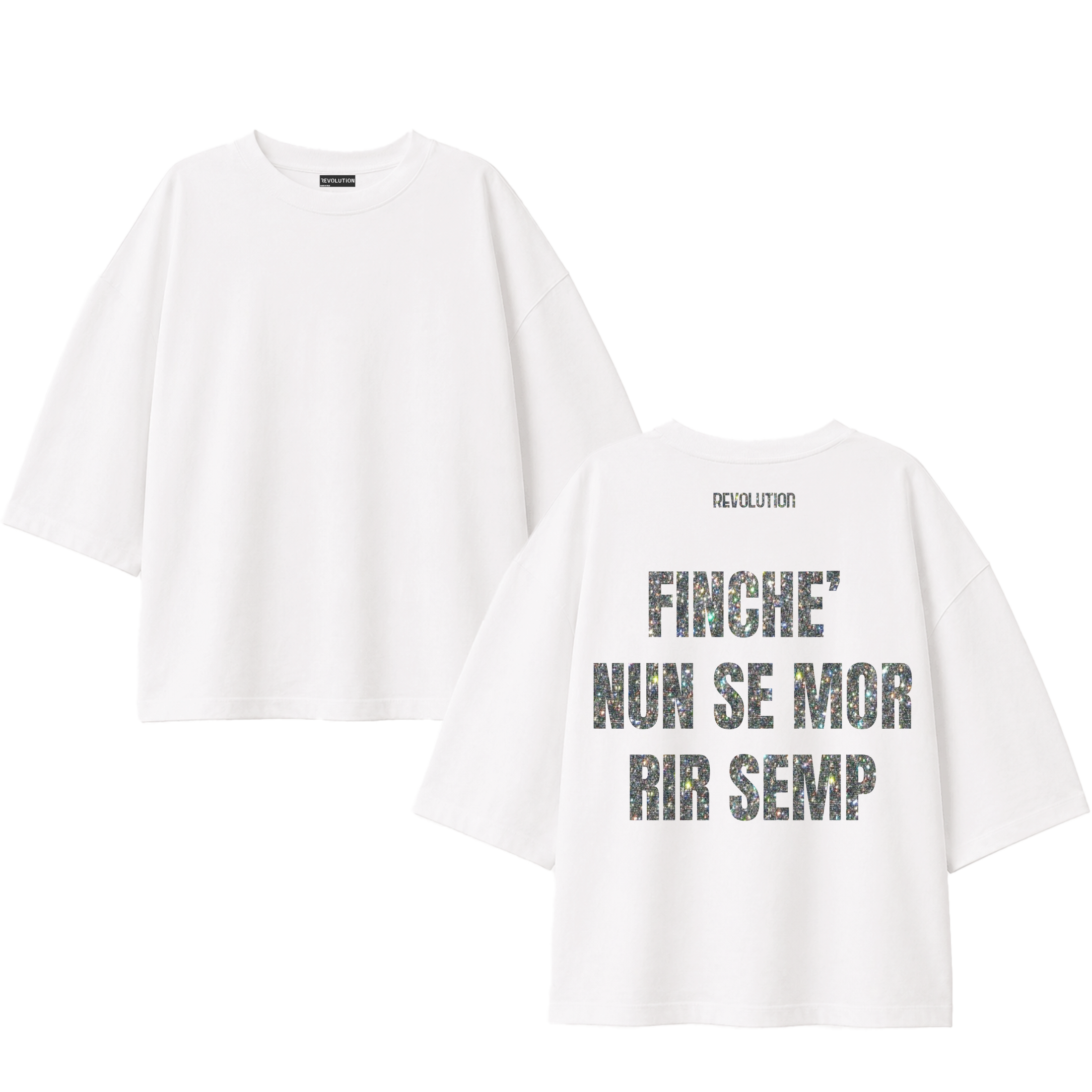 T-SHIRT SUPER OVER SIZE FINCHE NUN SE MOR RIR SEMP MULTICOLOR