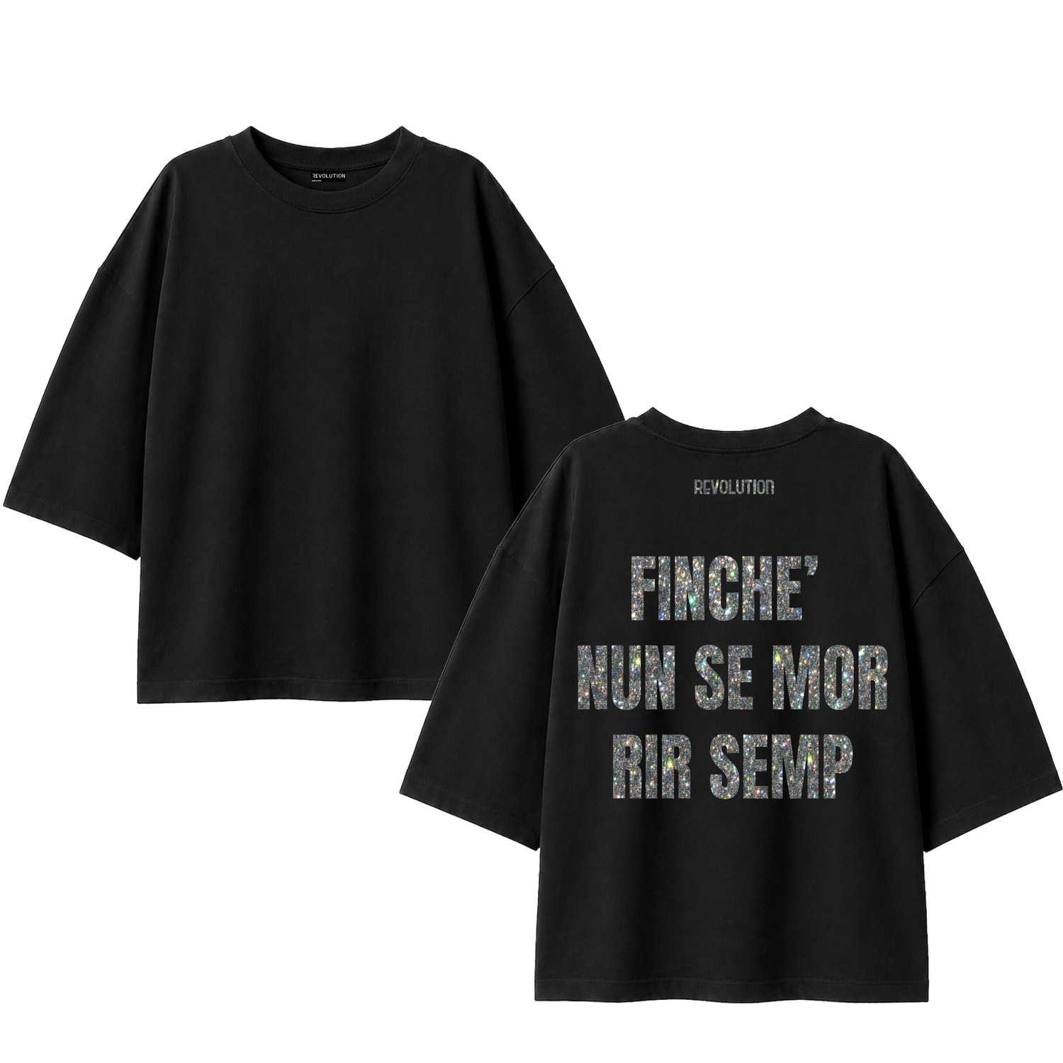 T-SHIRT SUPER OVER SIZE FINCHE NUN SE MOR RIR SEMP MULTICOLOR
