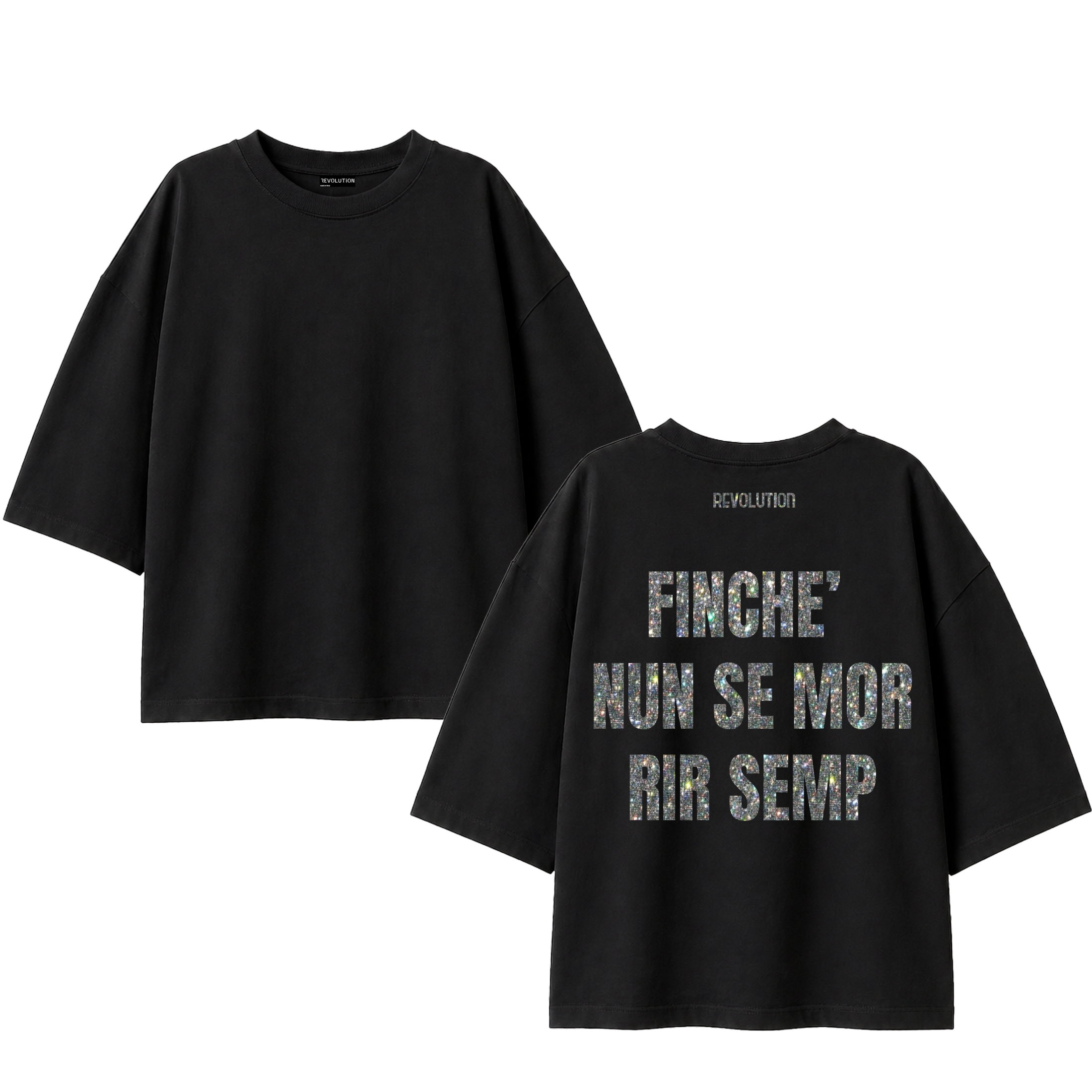 T-SHIRT SUPER OVER SIZE FINCHE NUN SE MOR RIR SEMP MULTICOLOR