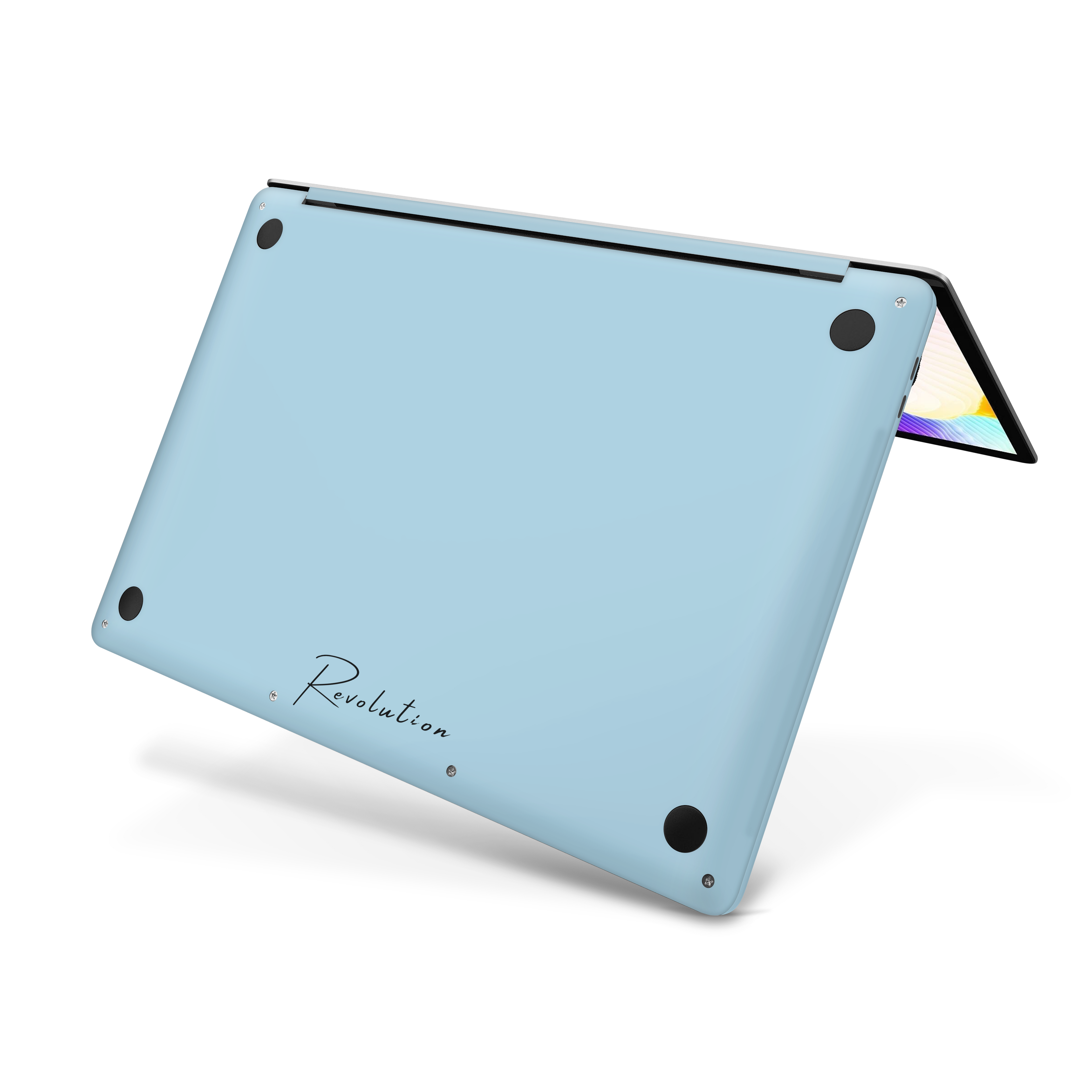 SKIN COMPUTER AZZURRO LUCIDO