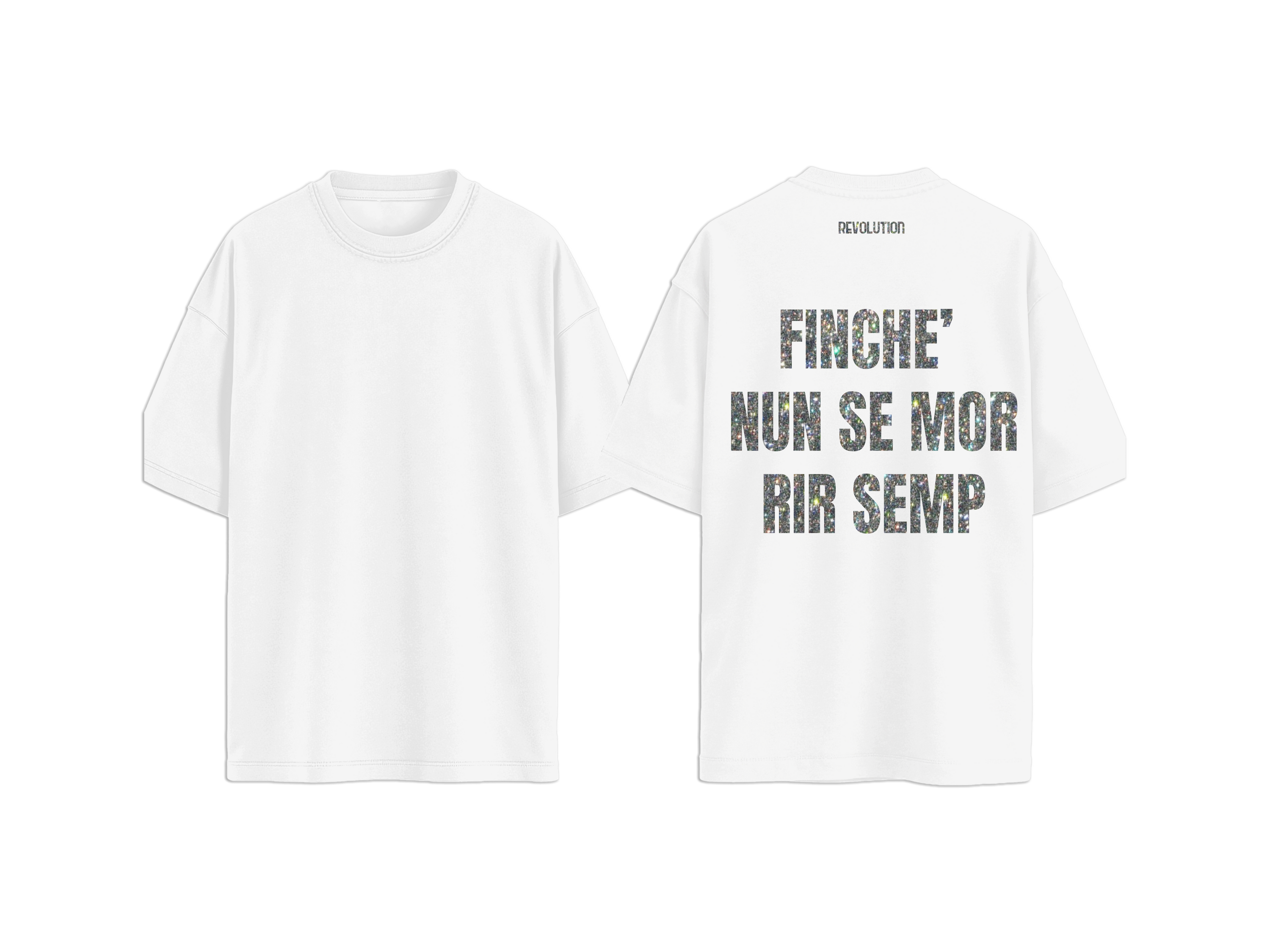 T-SHIRT REGULAR  FINCHE NUN SE MOR RIR SEMP MULTICOLOR