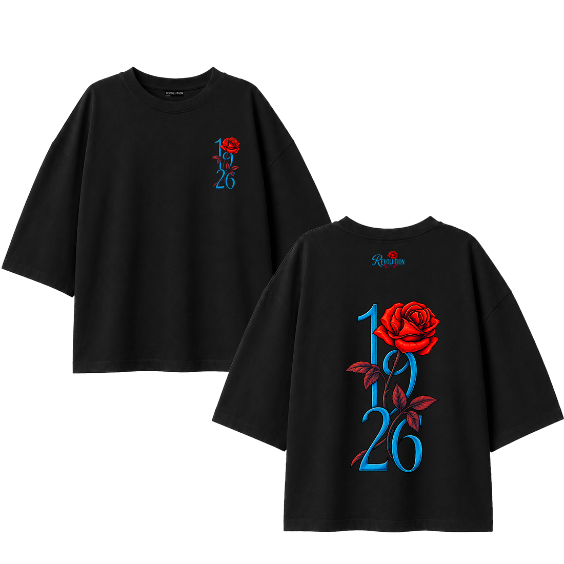 T-SHIRT SUPER OVER SIZE 1926 ROSA ROSSA